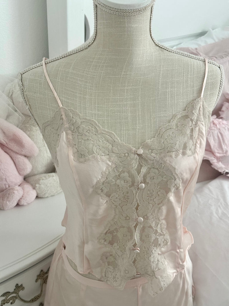 Vintage 2002 Victoria’s Secret Silk Pajama Set Size: M