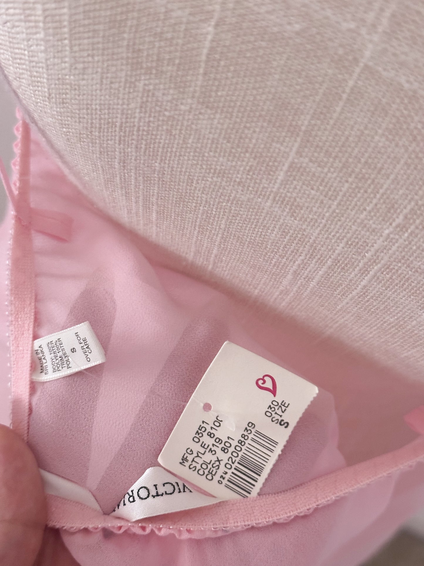 Vintage 1998 Victoria's Secret Pink babydoll size: S