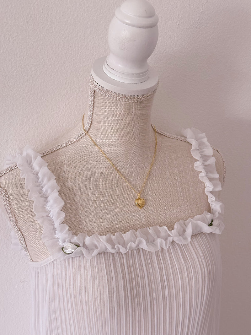 Vintage Victoria's Secret Sabrina Carpenter white babydoll slip dress
