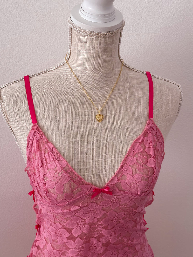 Vintage Victoria's Secret Pink babydoll set size: XS