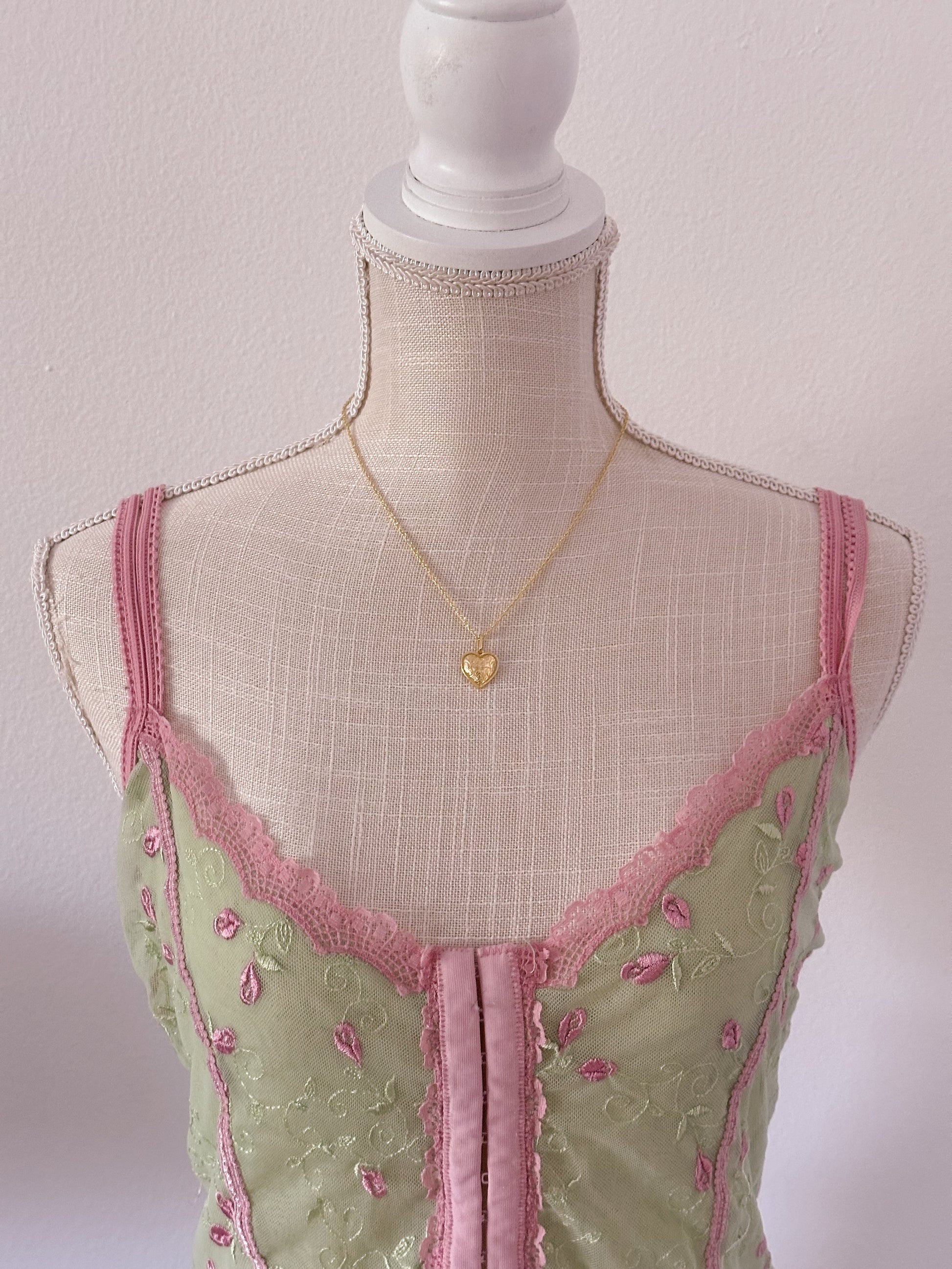 Vintage viral rampage green bustier cami top size: M/L