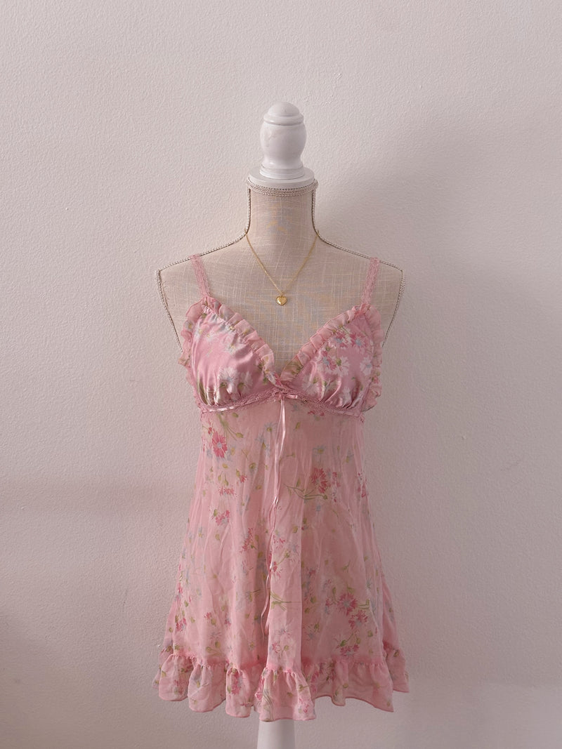 Vintage Victoria's Secret Pink Babydoll as seen on Maggie Lindemann size: S