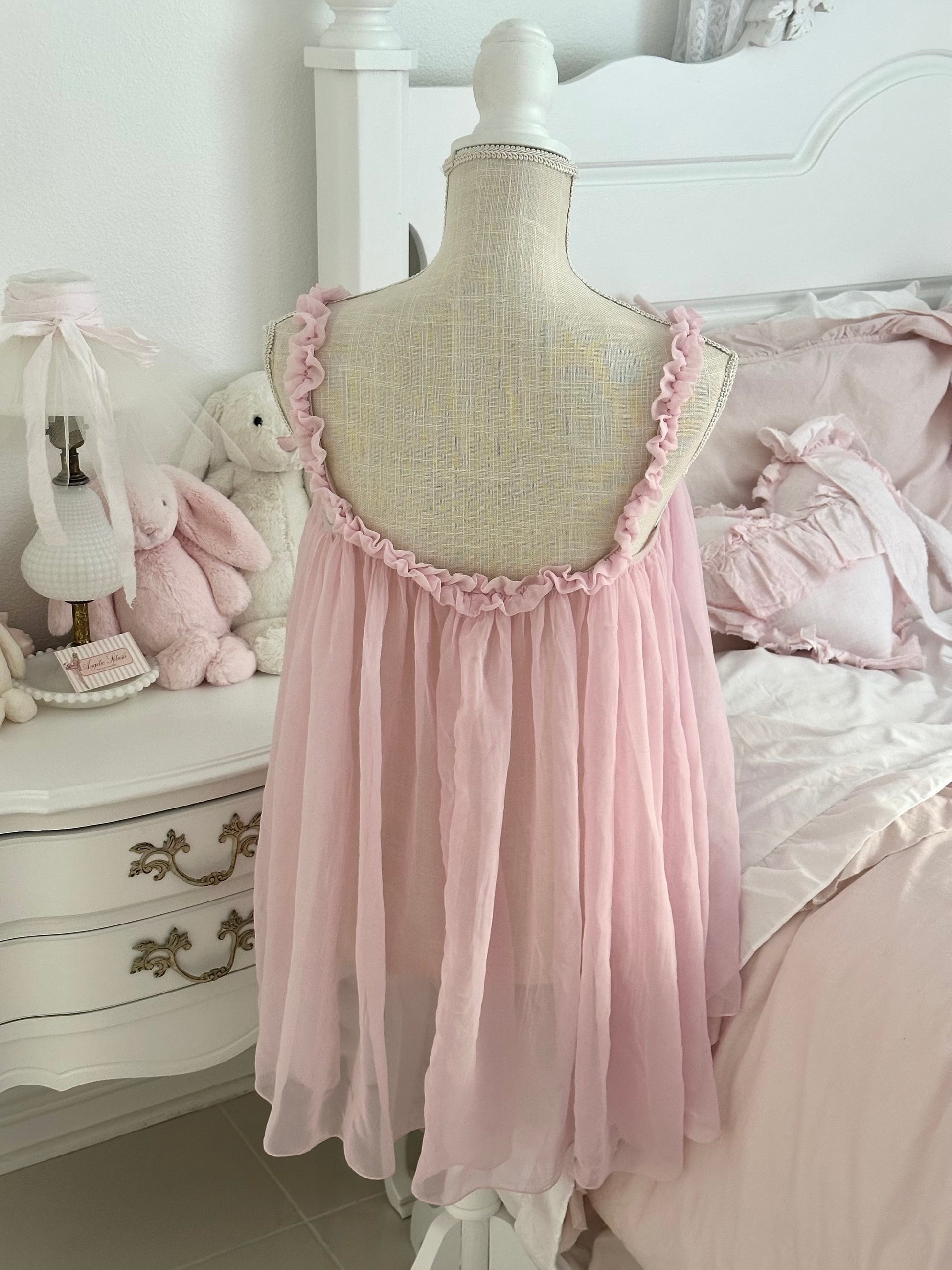 Vintage 2008 Victoria’s Secret Sabrina Carpenter Pink Ruffle Babydoll Dress Size: M