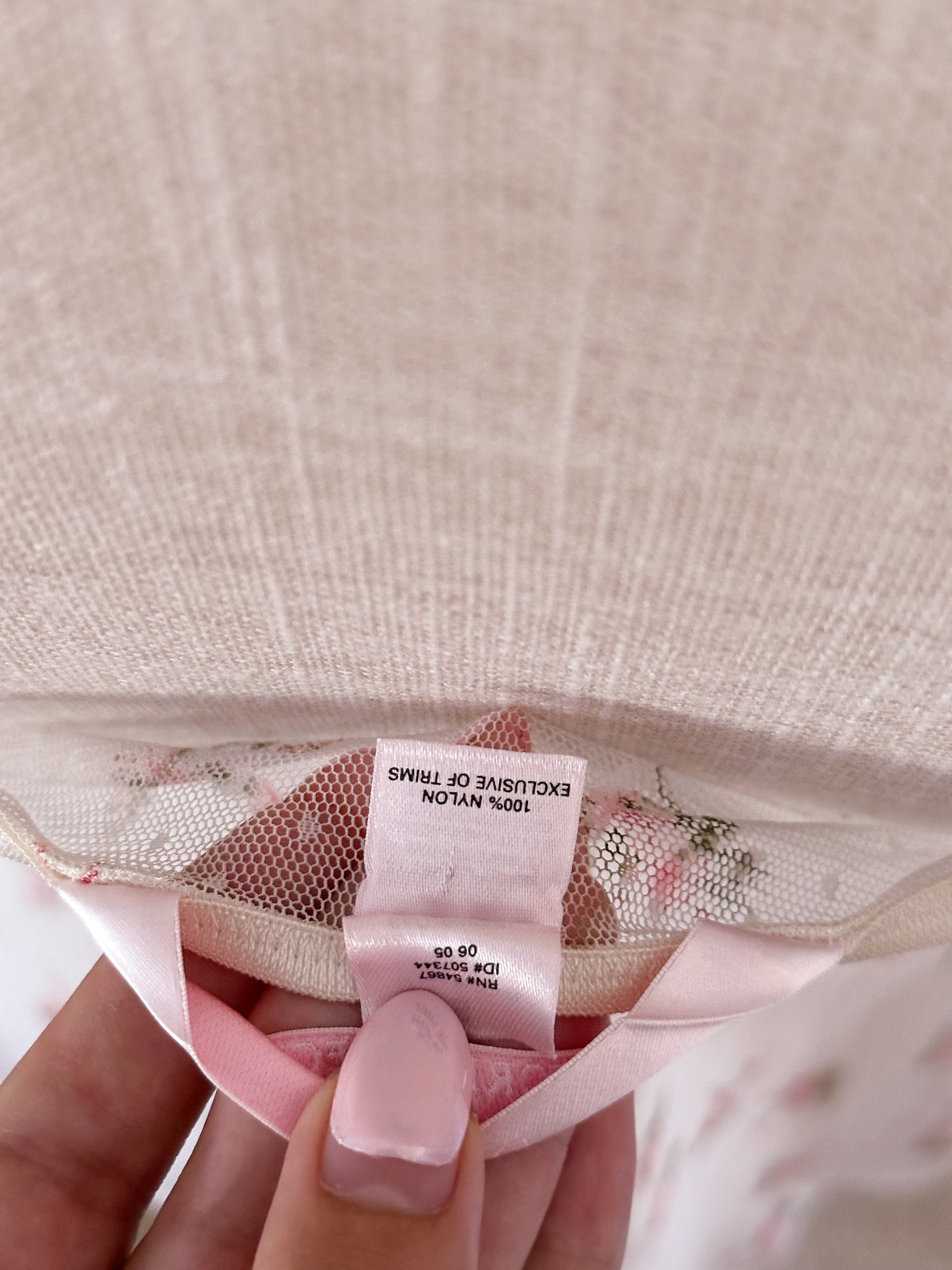 Victoria's Secret White floral Babydoll top size: S