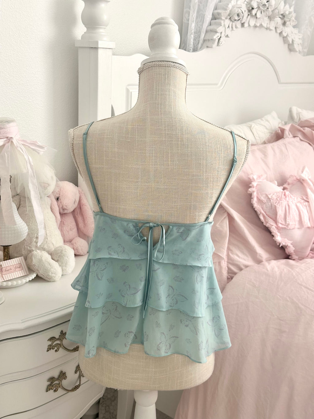Vintage 2004 Victoria’s Secret Butterfly Ruffle Cami Top Size: S