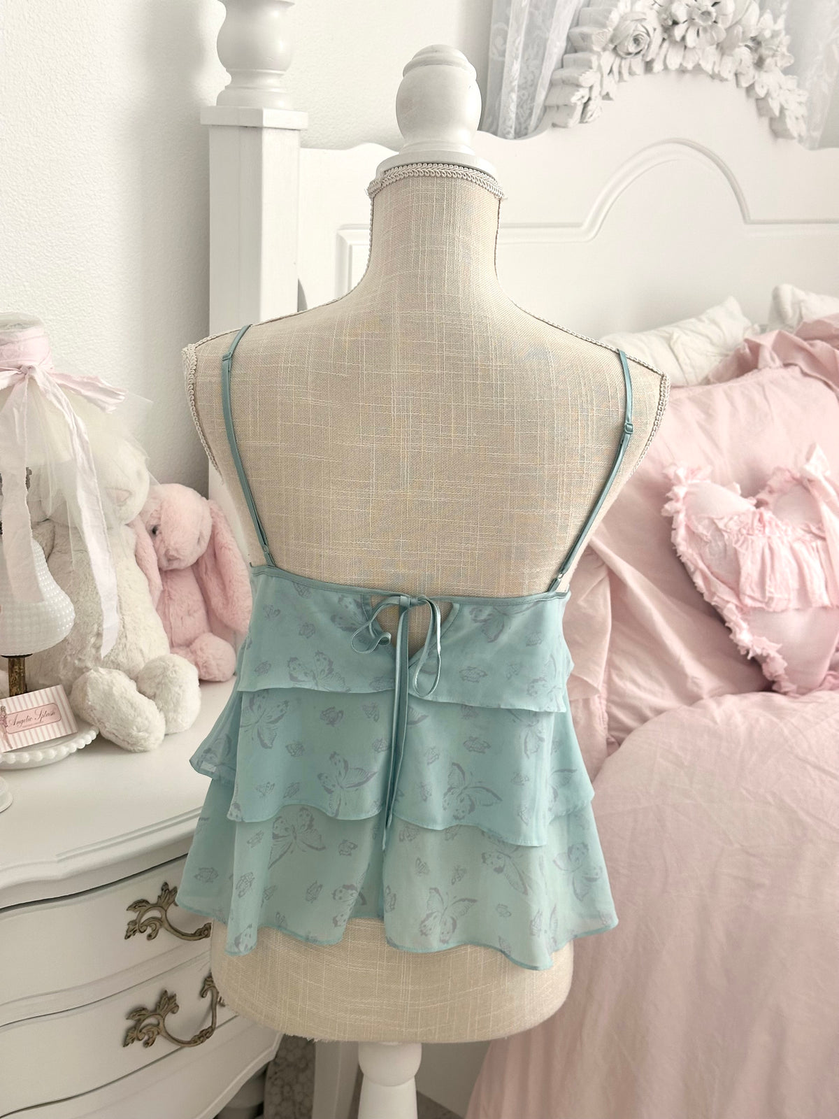 Vintage 2004 Victoria’s Secret Butterfly Ruffle Cami Top Size: S