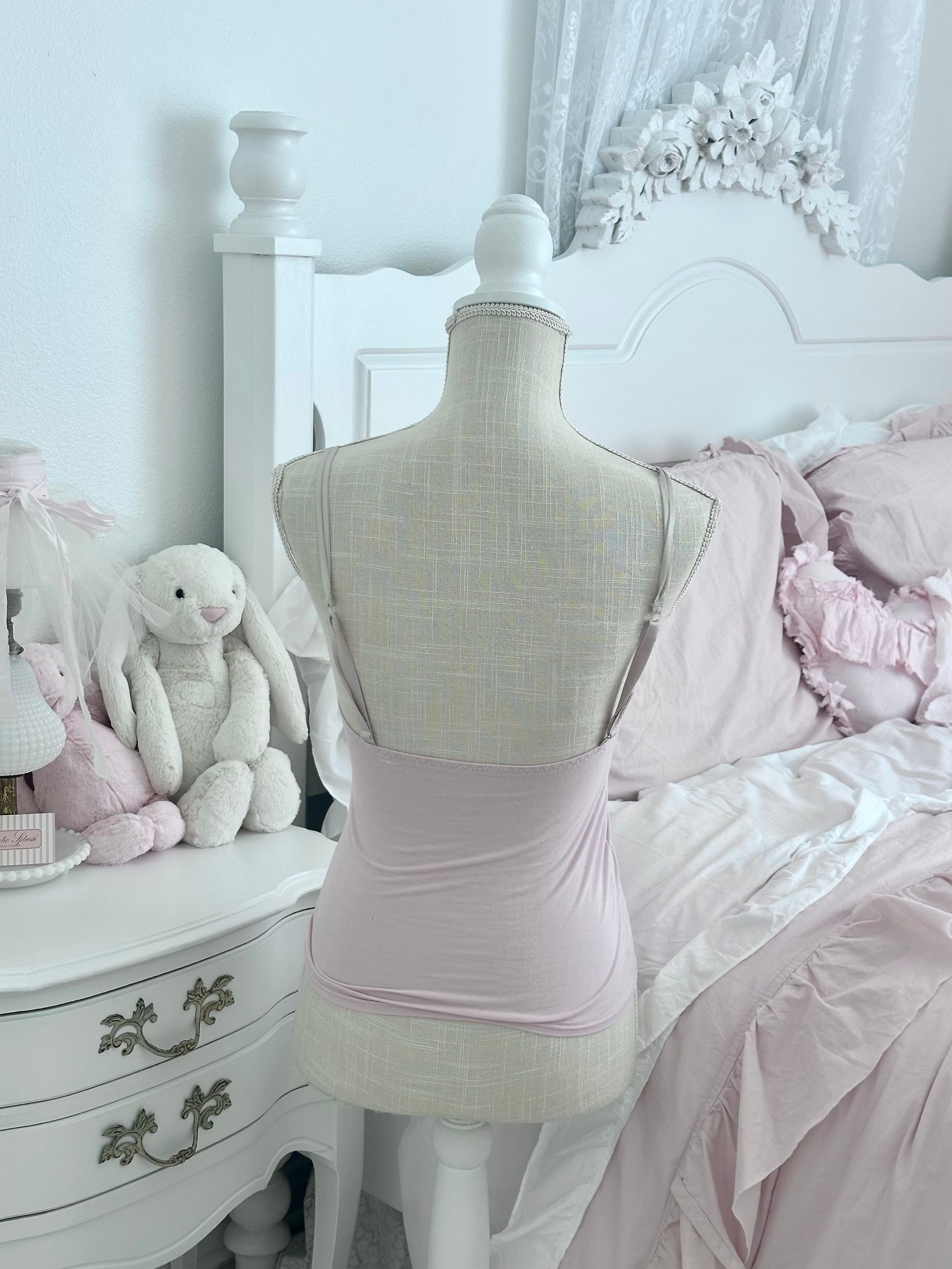 Vintage Y2K Pink Lace-Up Cami Top Size: XS