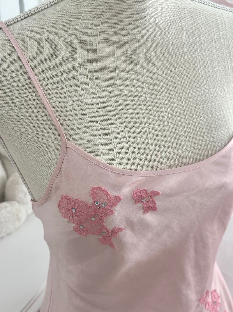 Vintage 2004 Victoria’s Secret Pink Satin Slip Dress Size: S