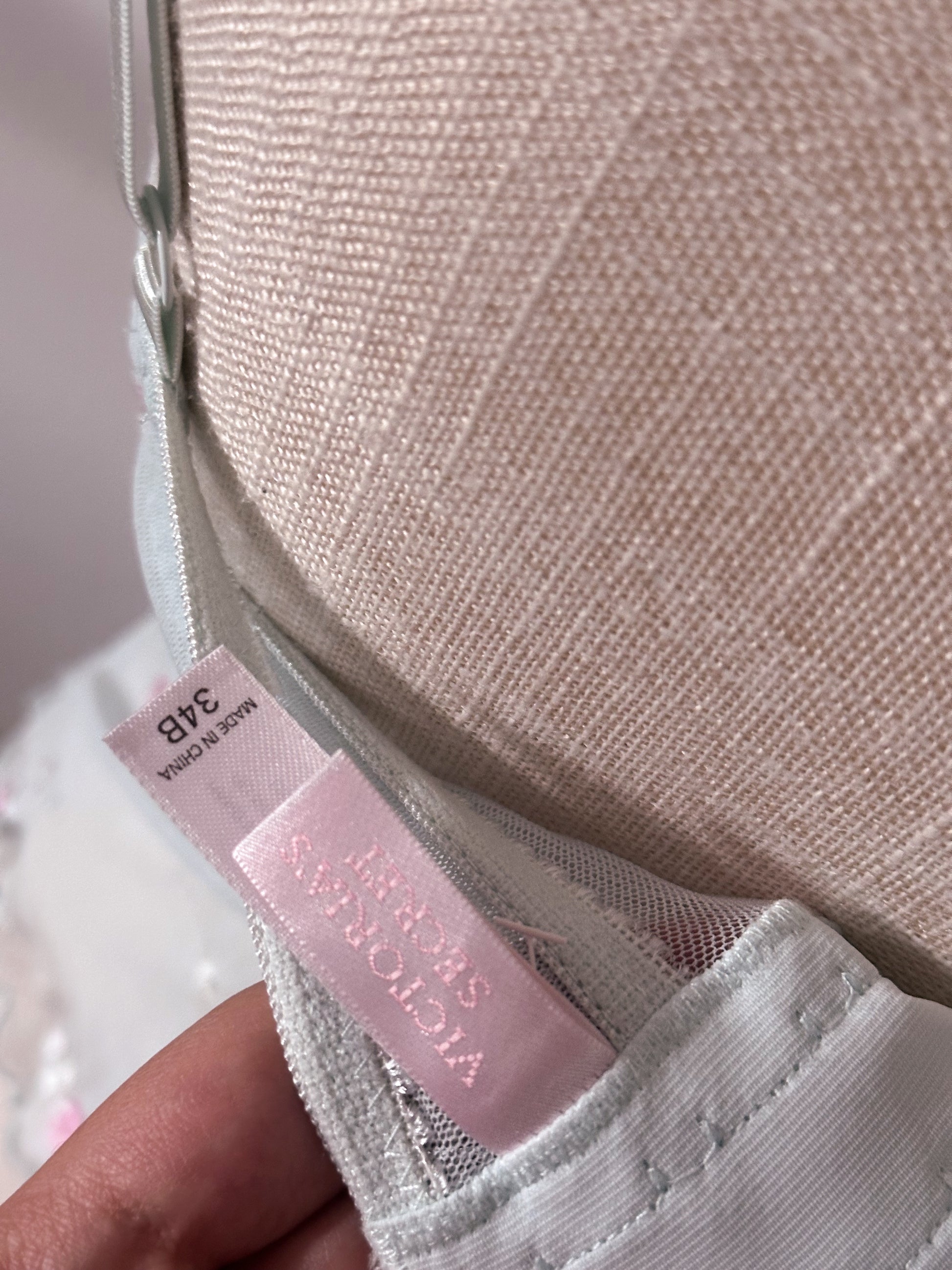 Vintage Victoria's Secret blue and pink corset top size: 34 B