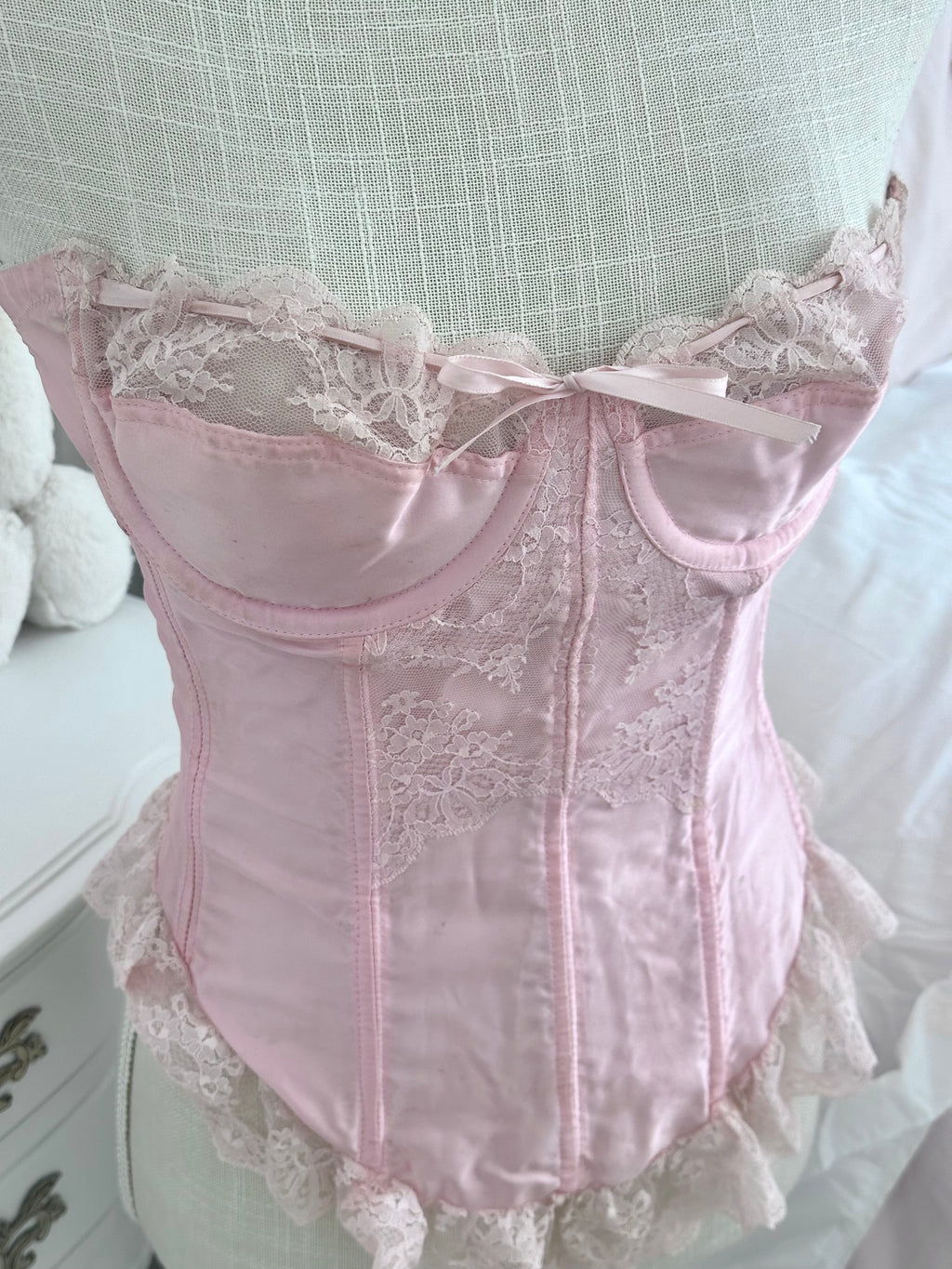 Authentic 1970s Glydons Pink Corset Top Size: XS/S￼