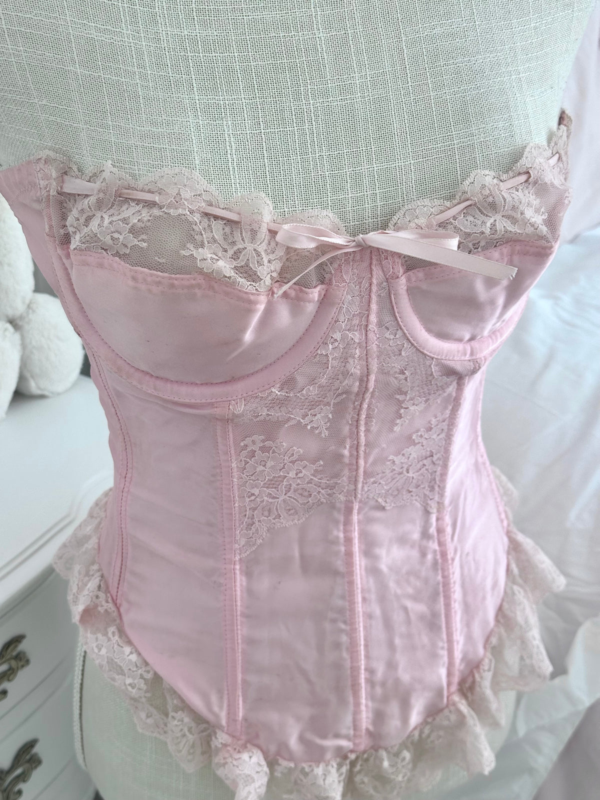 Authentic 1970s Glydons Pink Corset Top Size: XS/S￼