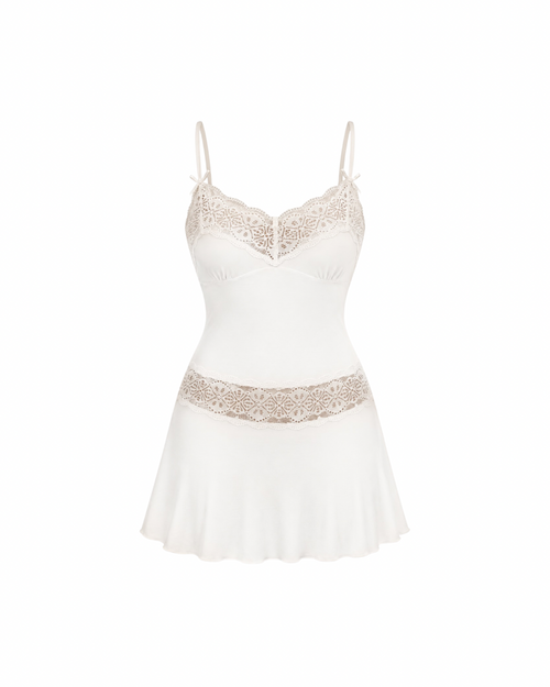 Aurora slip in white