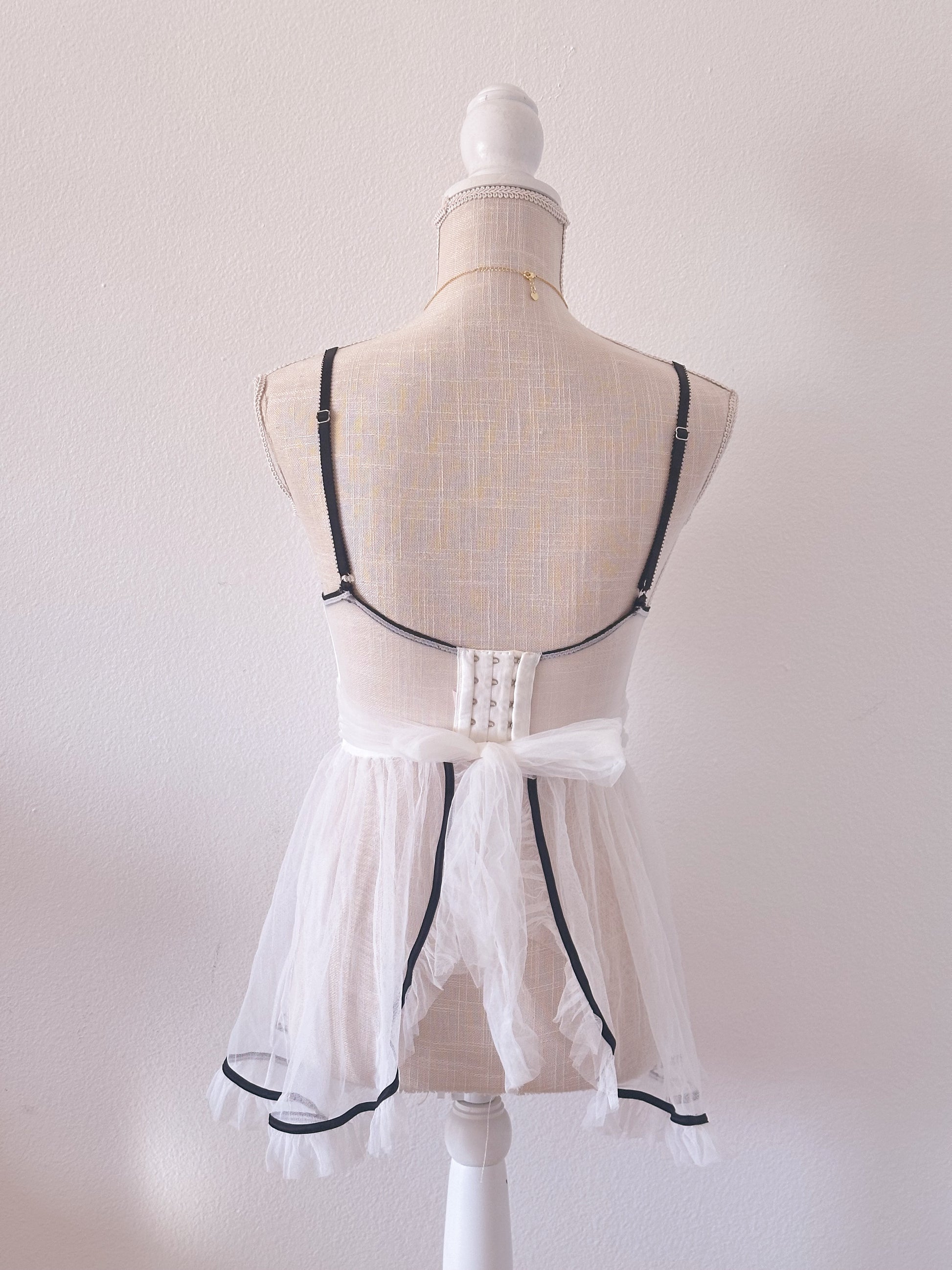 Vintage Victoria's Secret white ballerina babydoll top Size: 34 B