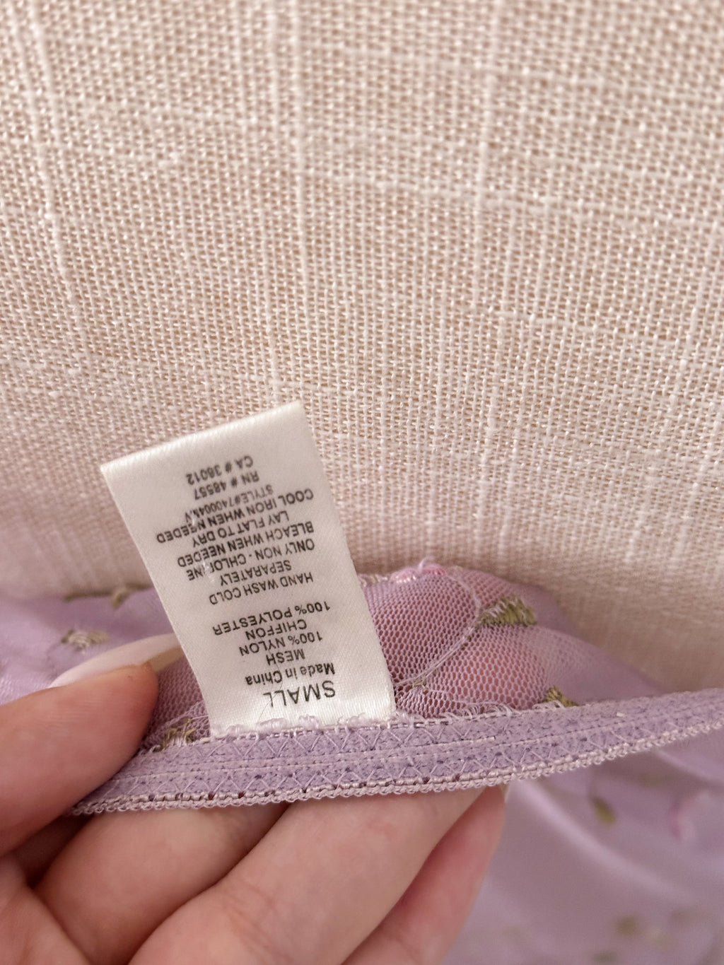 Vintage purple sheer Rapunzel slip dress size: S