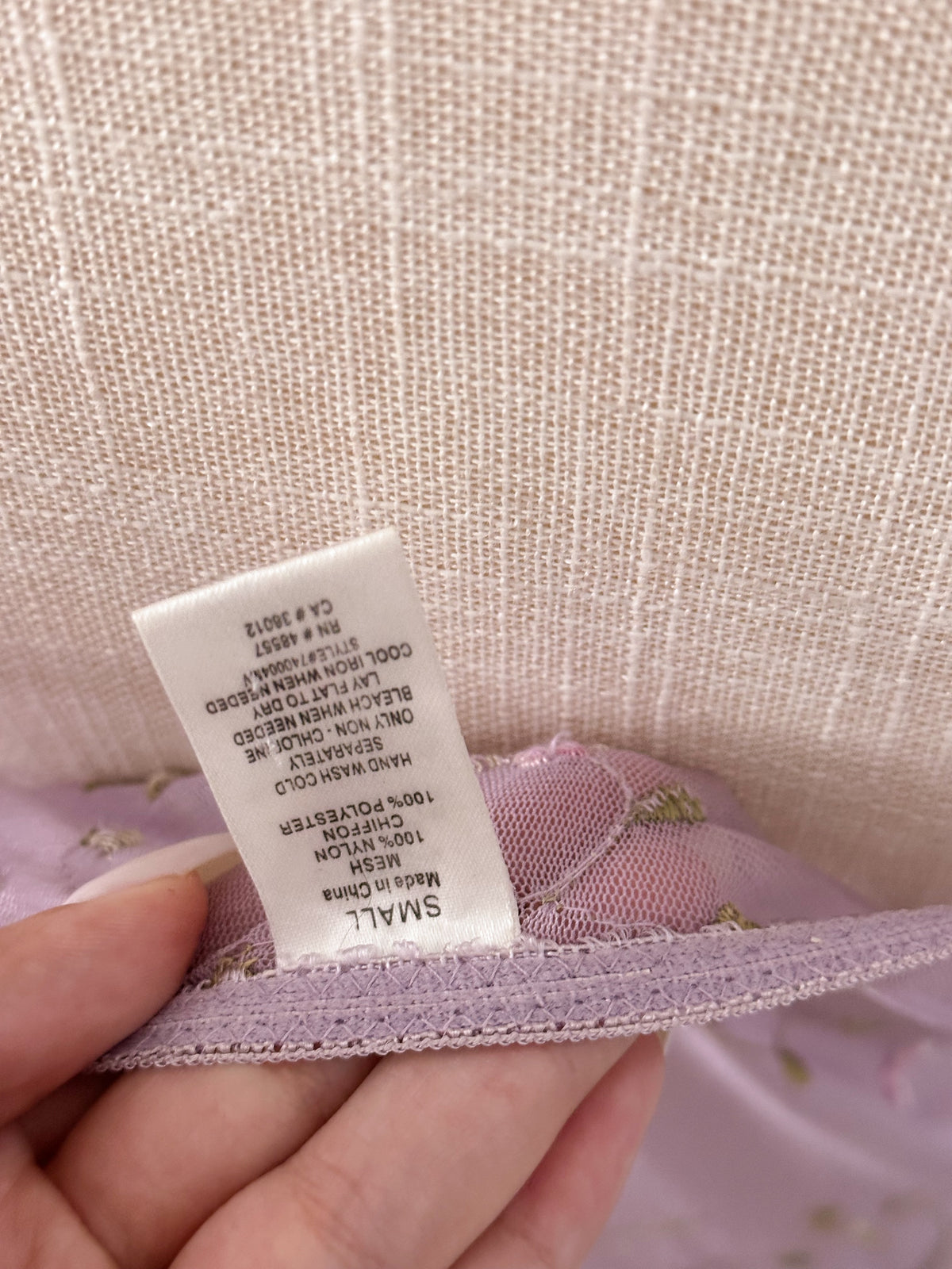 Vintage purple sheer Rapunzel slip dress size: S