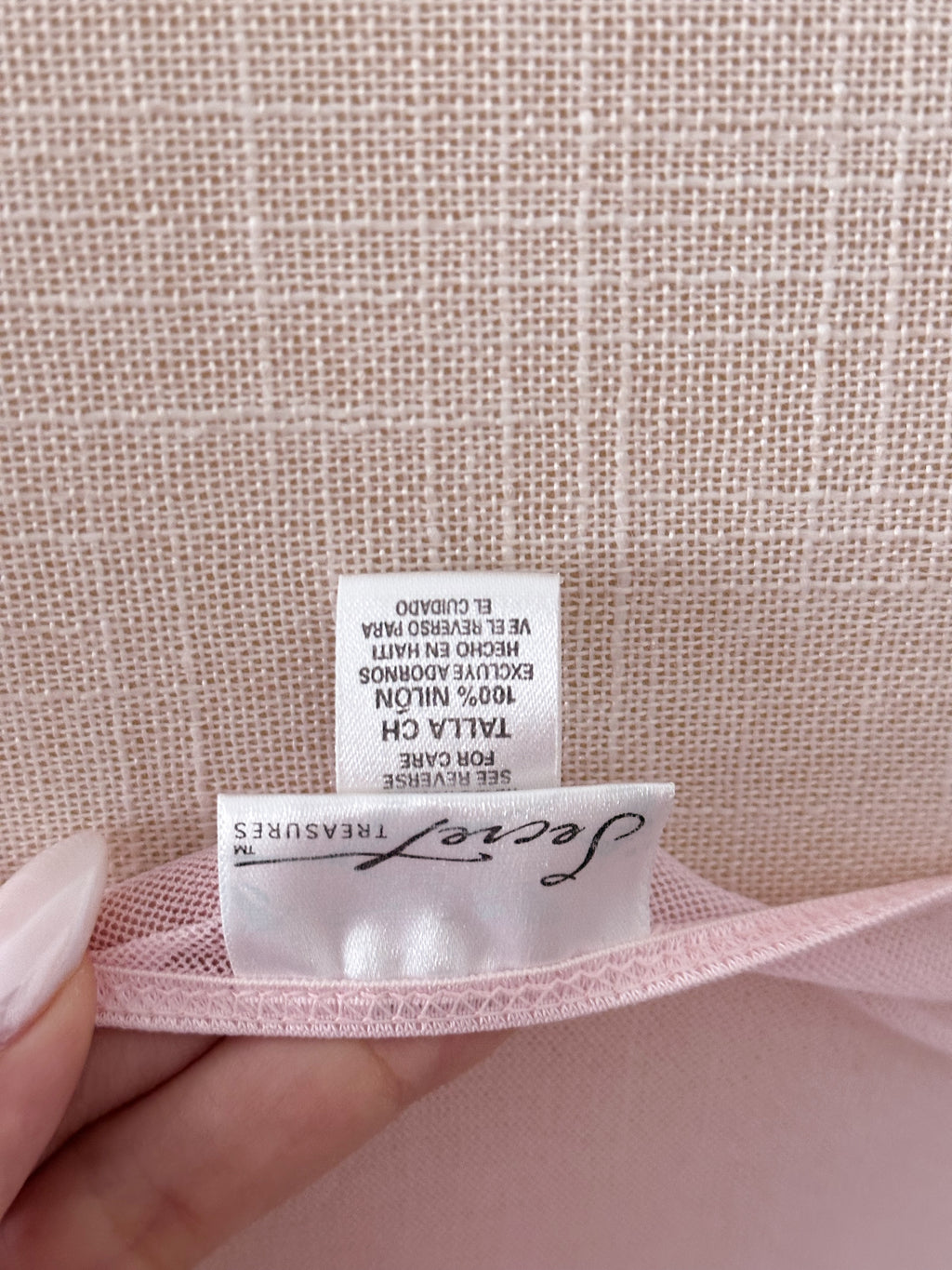 Vintage pink aurora sheer cami set size: S