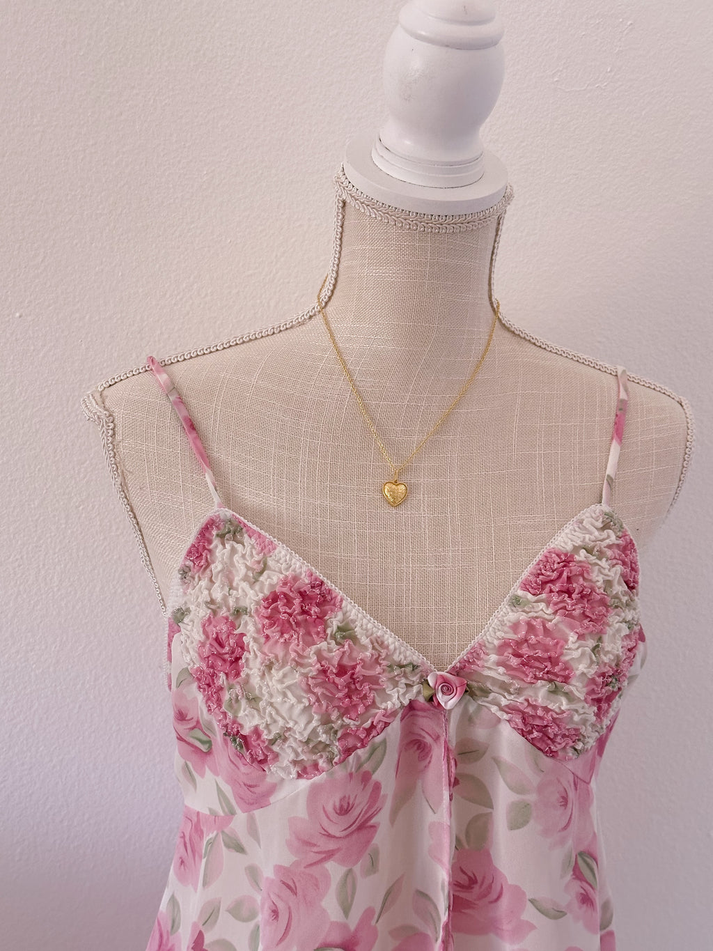 Vintage cinema etoile floral babydoll cami top