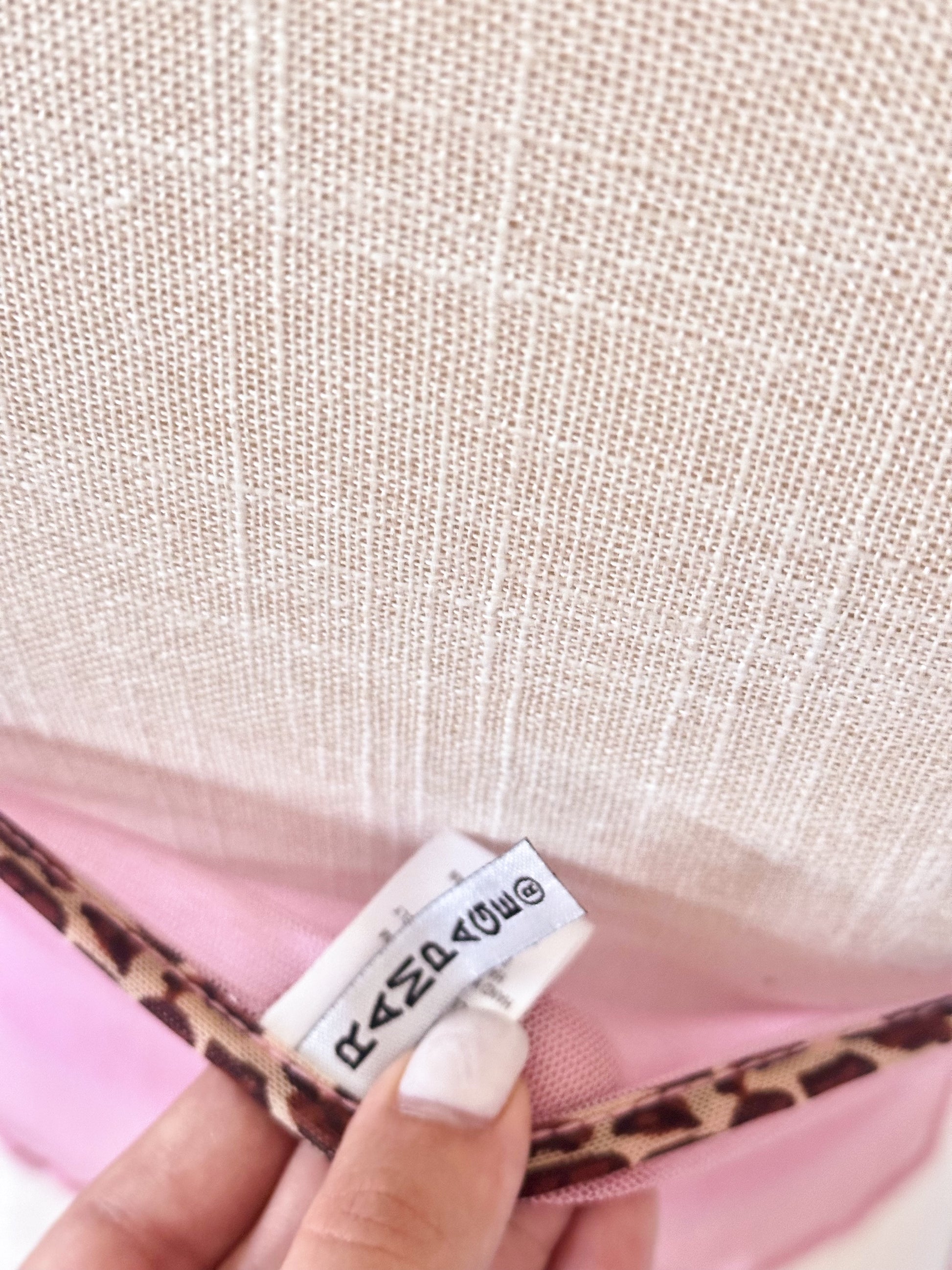 Vintage Y2K Rampage Pink & Leopard Trim Cami Two-Piece Set Size: M