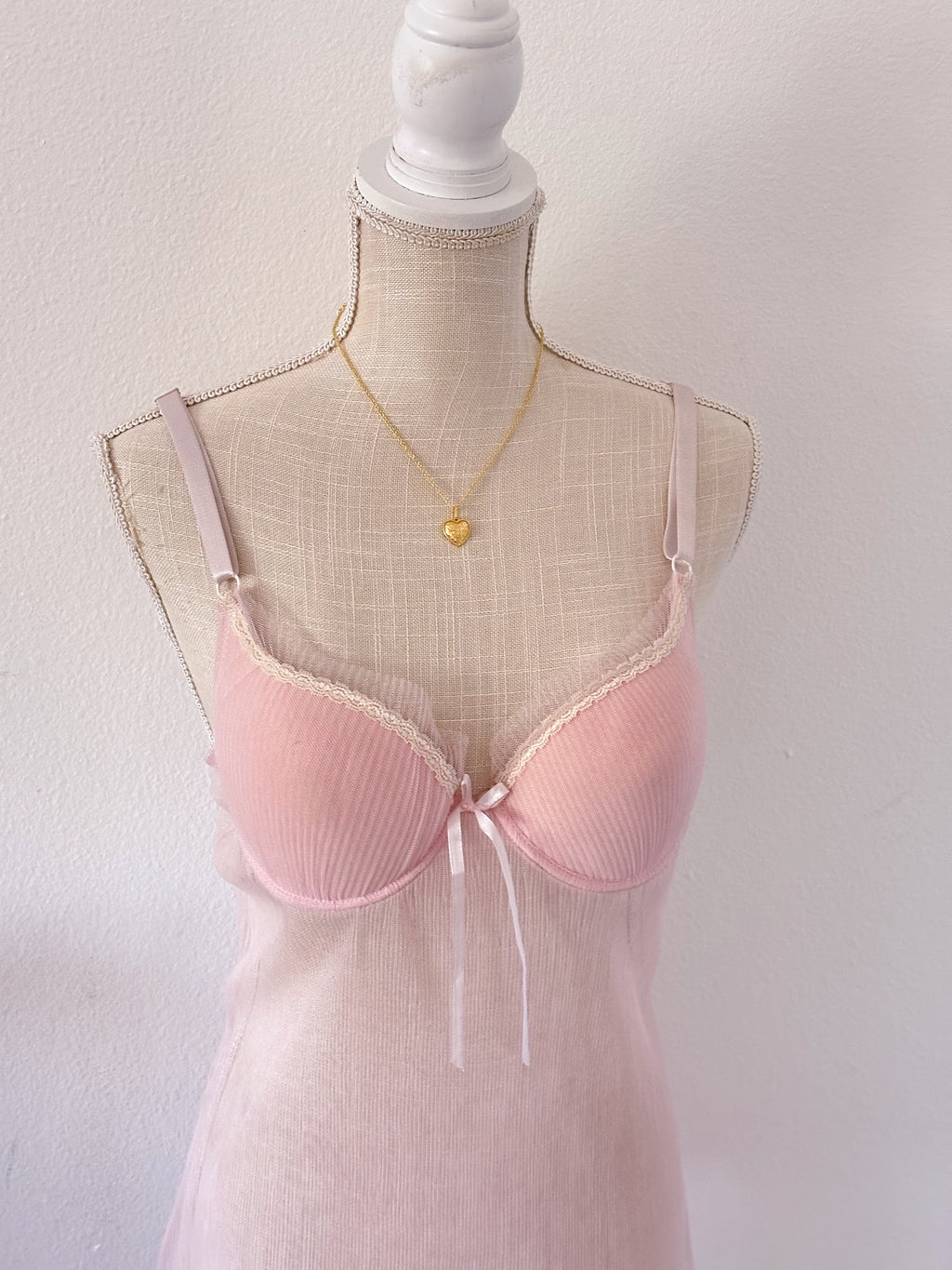 Y2k pink sheer diana secret babydoll dress size: M