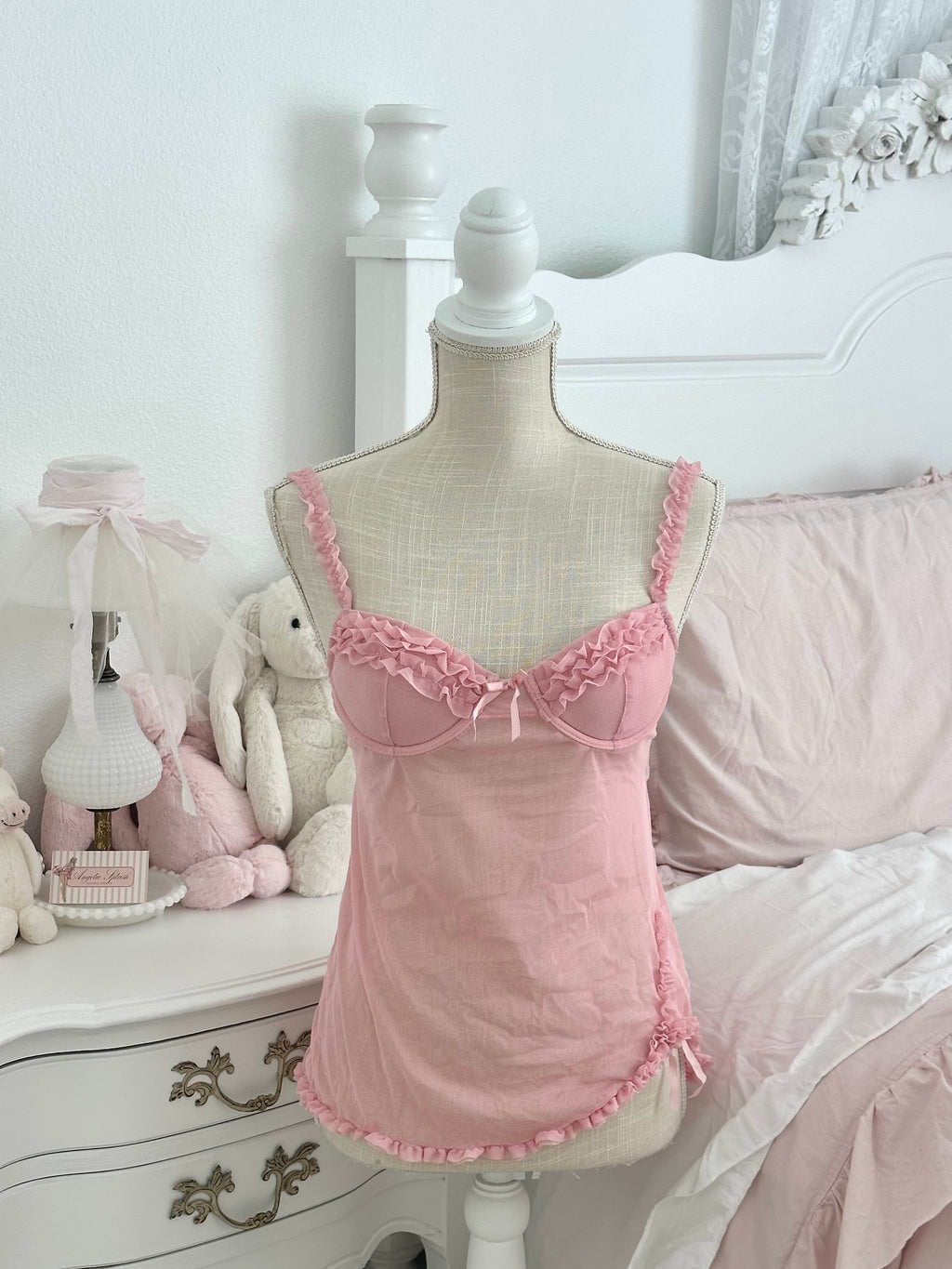 Vintage Y2K Rampage Pink Bustier Cami Top Size: M