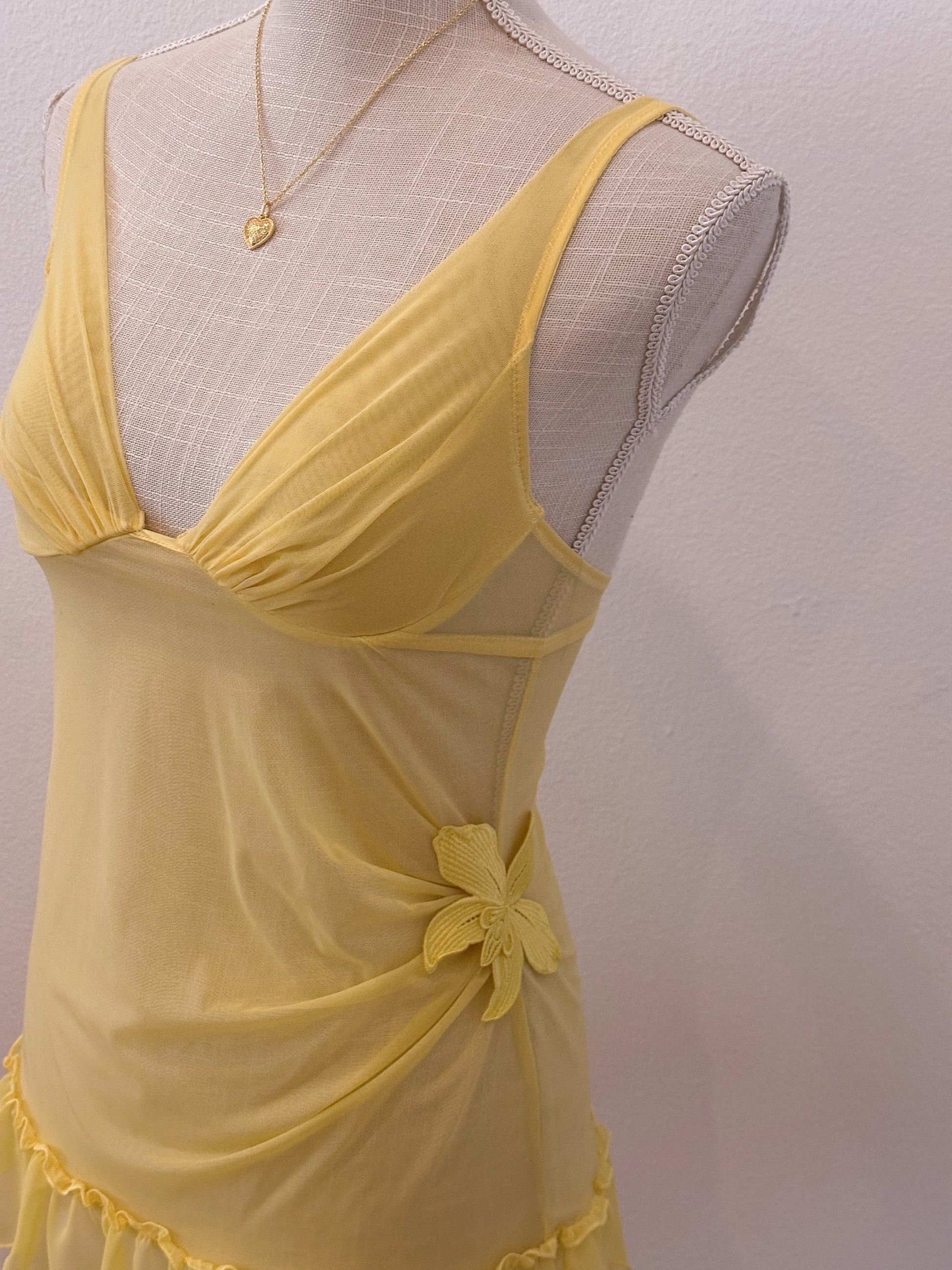 Victoria's Secret vintage yellow three-piece set Size: 34 B