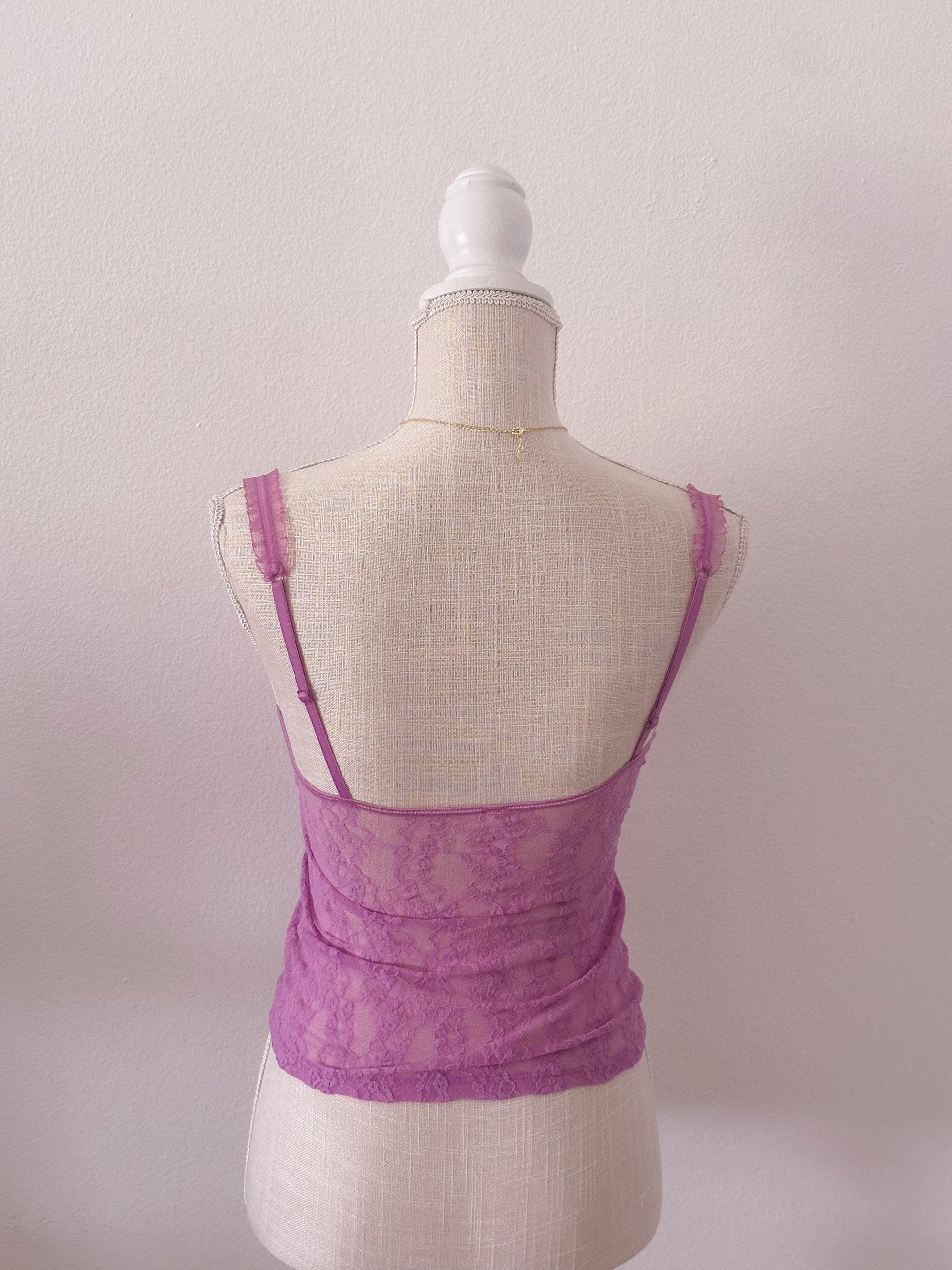 Vintage purple Victoria's Secret purple bustier cami top size: M