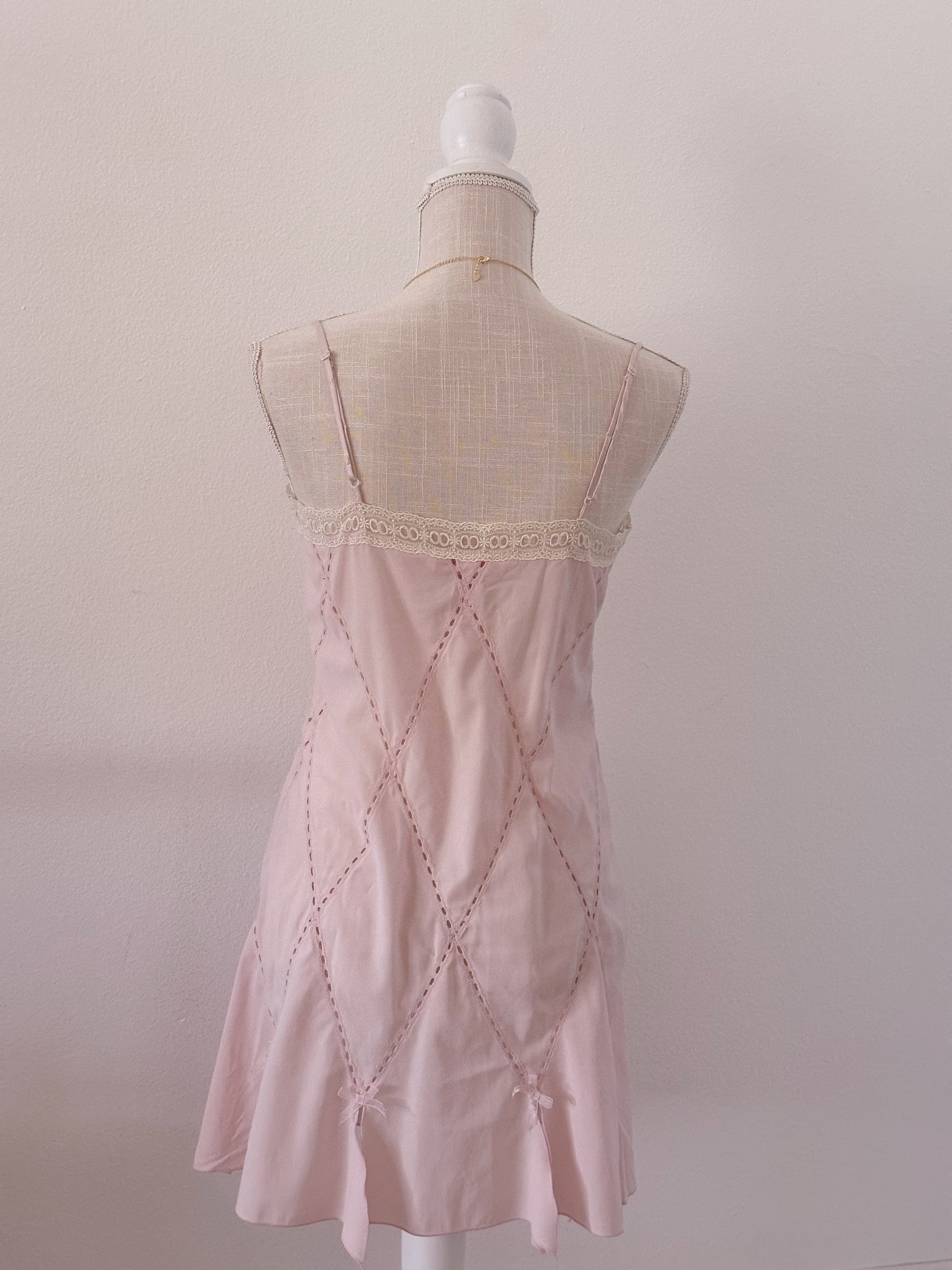 Victoria's Secret vintage pink brookie yancey slip dress size: M