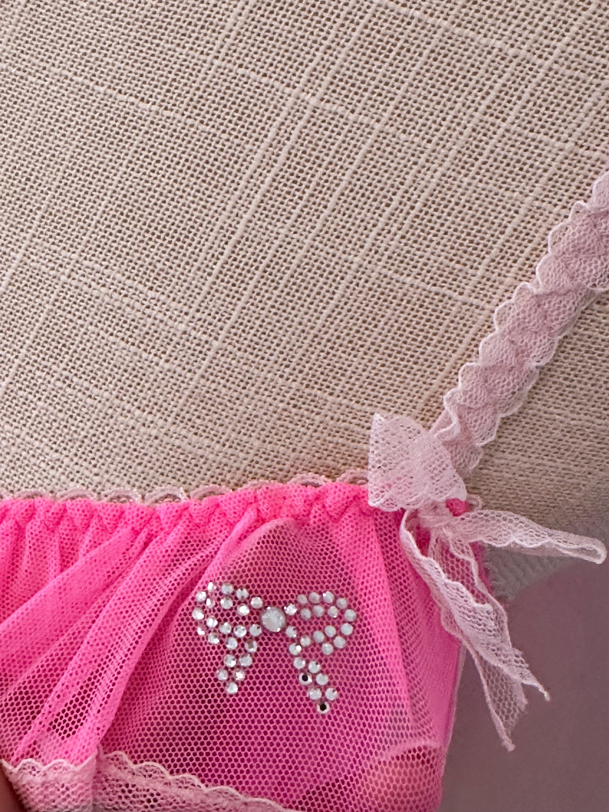 Vintage Victoria's Secret, hot pink baby doll top size: M￼