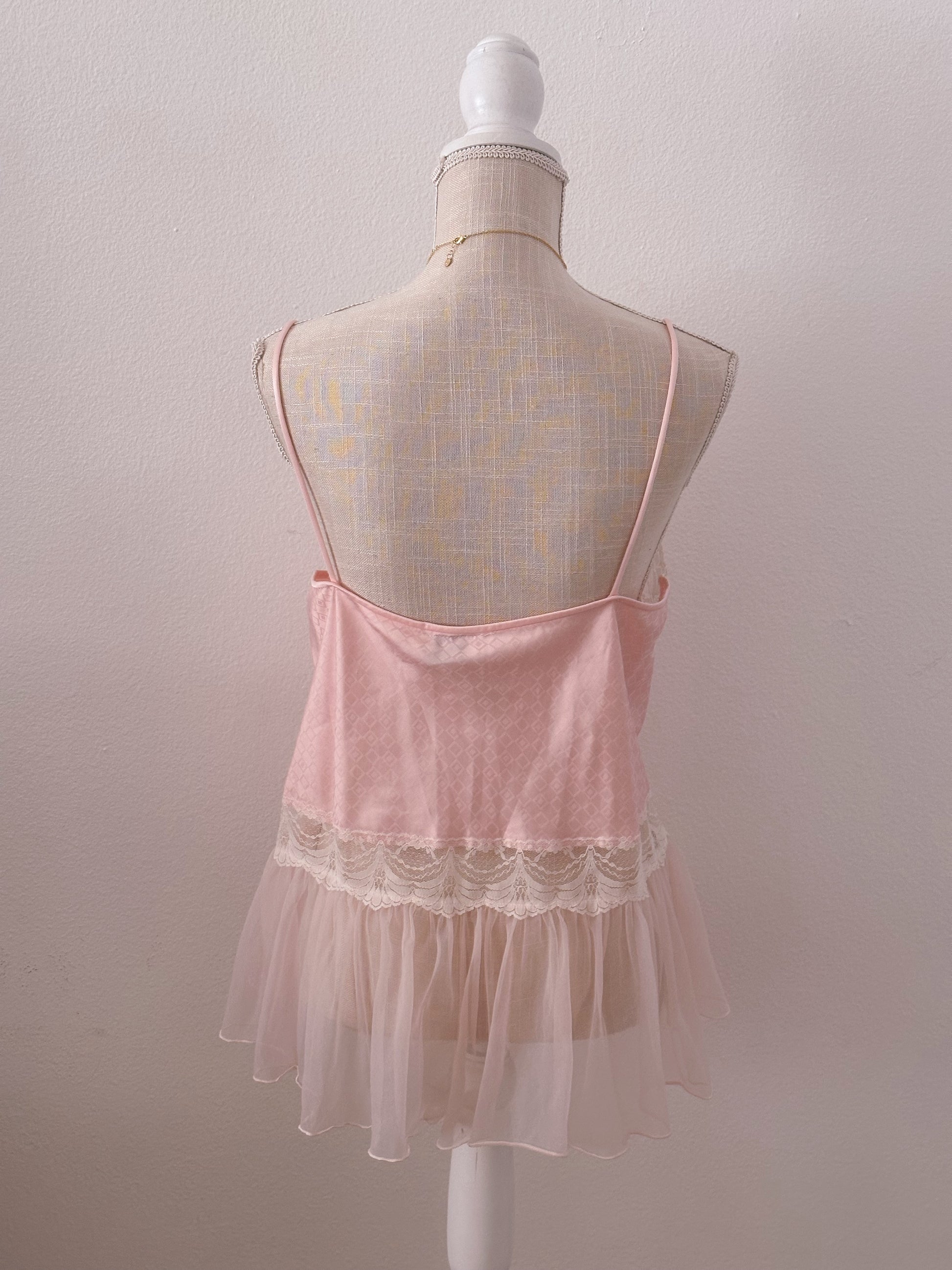 Vintage 1990s Pink babydoll bodysuit size: L