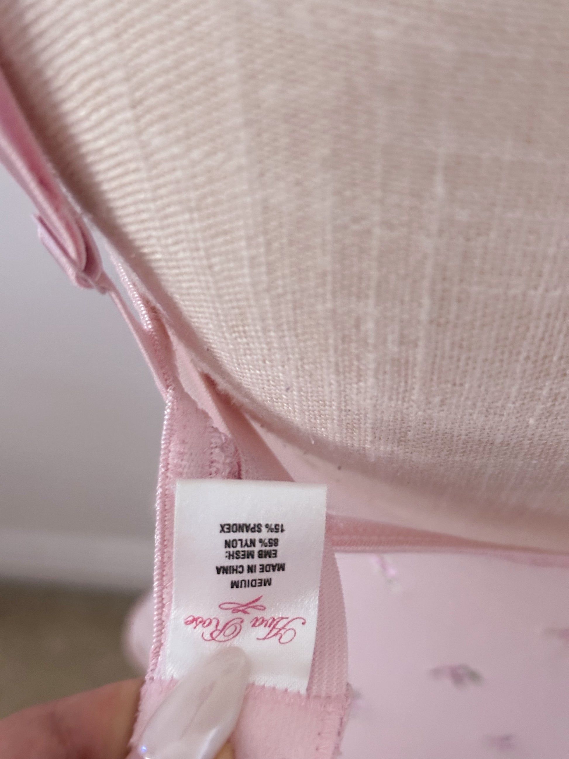 Vintage Pink shabby chic Babydoll top size: M