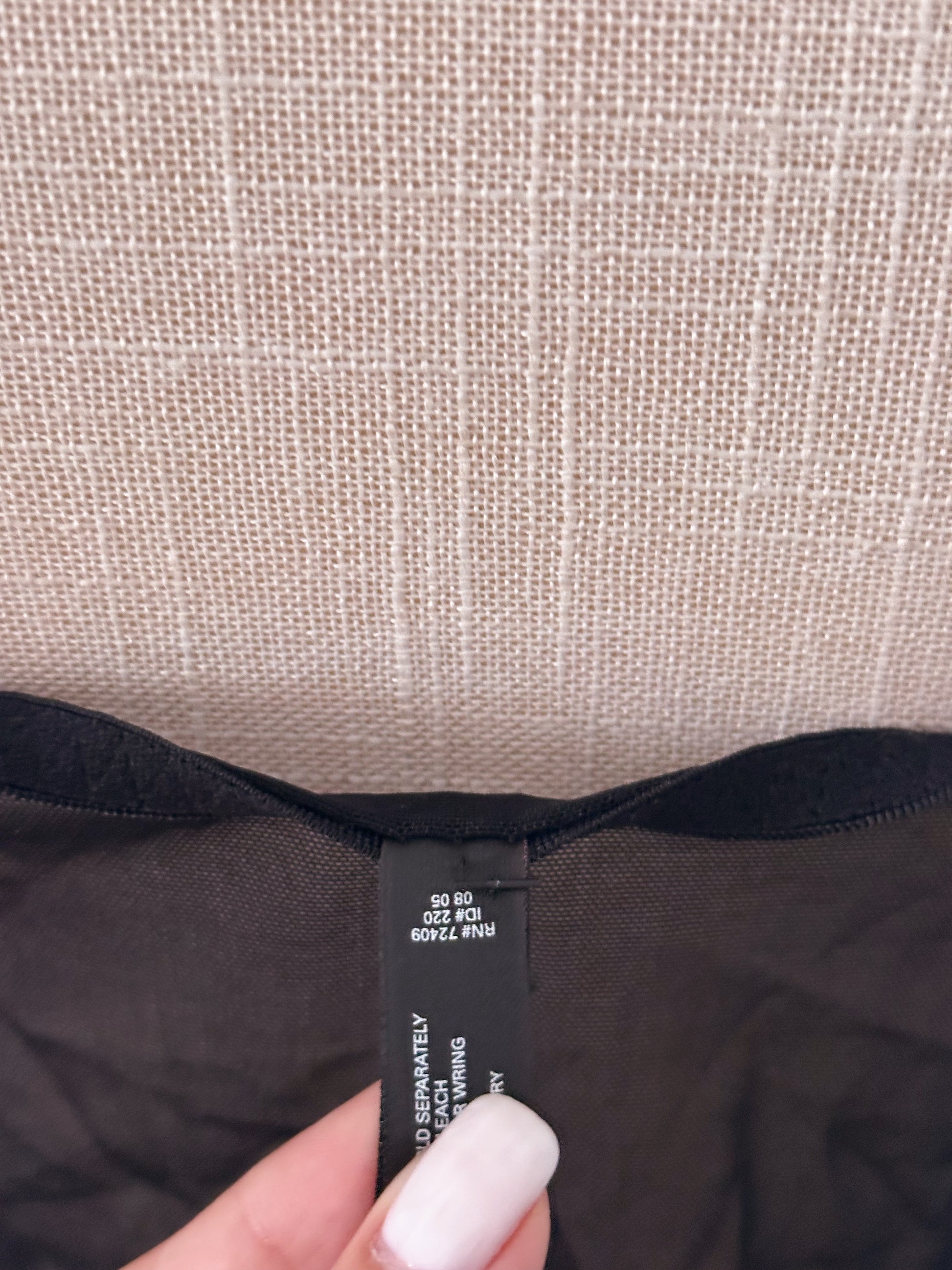 Vintage Victoria's Secret Black two-piece lingerie set Size: M