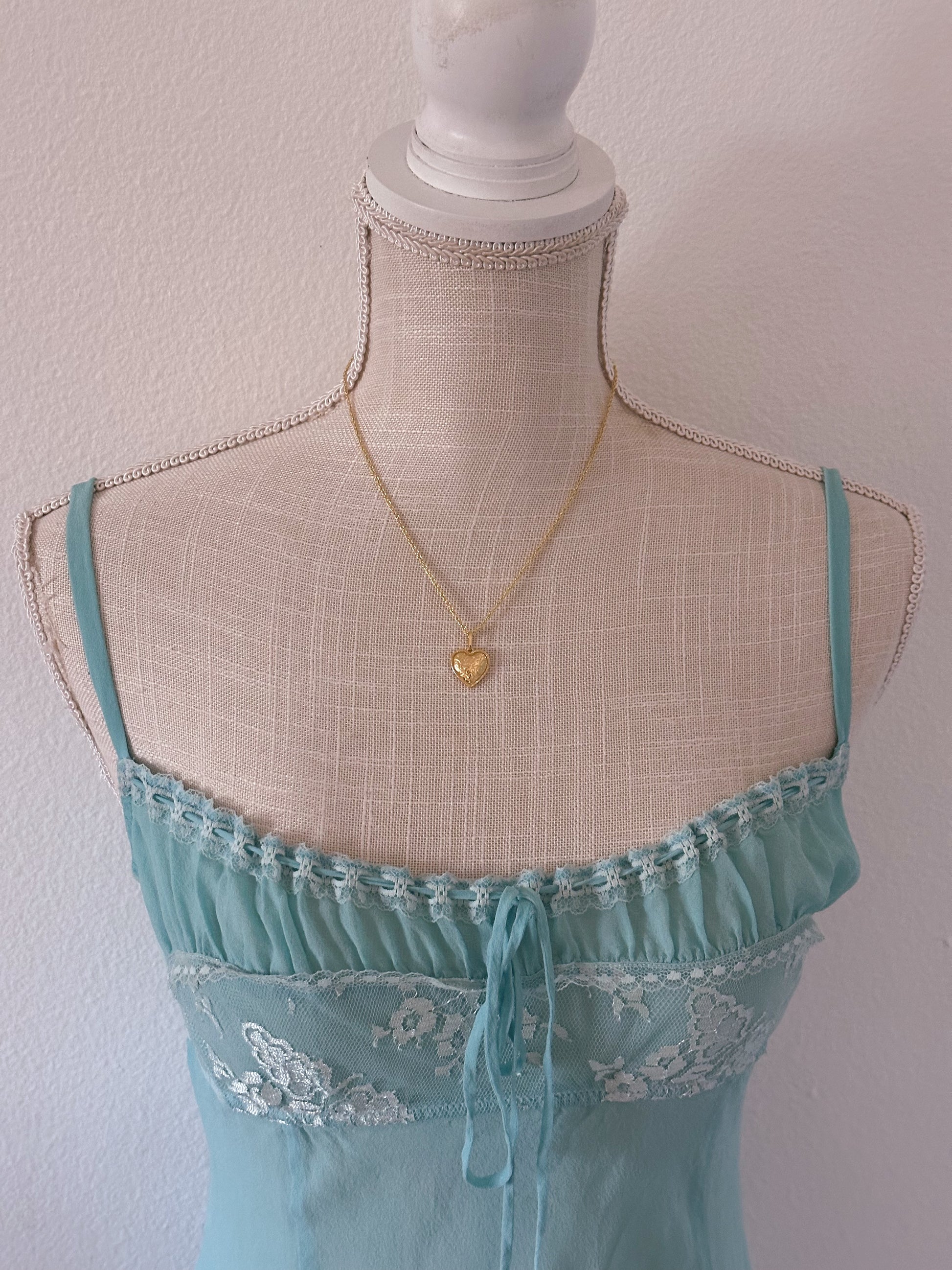 Vintage Victoria’s Secret Paris Hilton Blue Babydoll Slip Dress Size: S