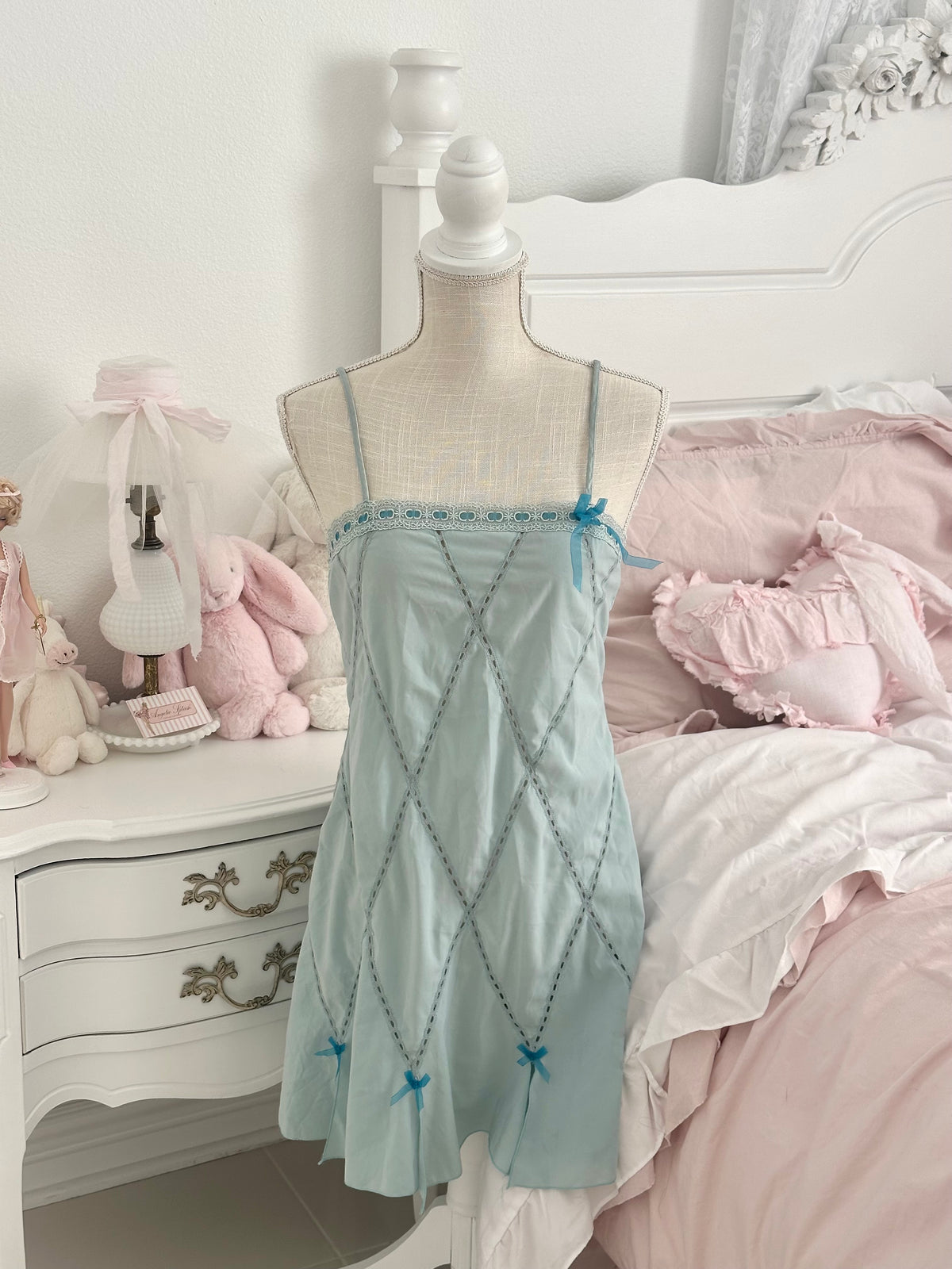 Vintage 2005 Victoria’s Secret Angels Collection Blue Slip Dress Size: M