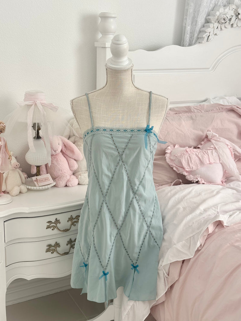 Vintage 2005 Victoria’s Secret Angels Collection Blue Slip Dress Size: M