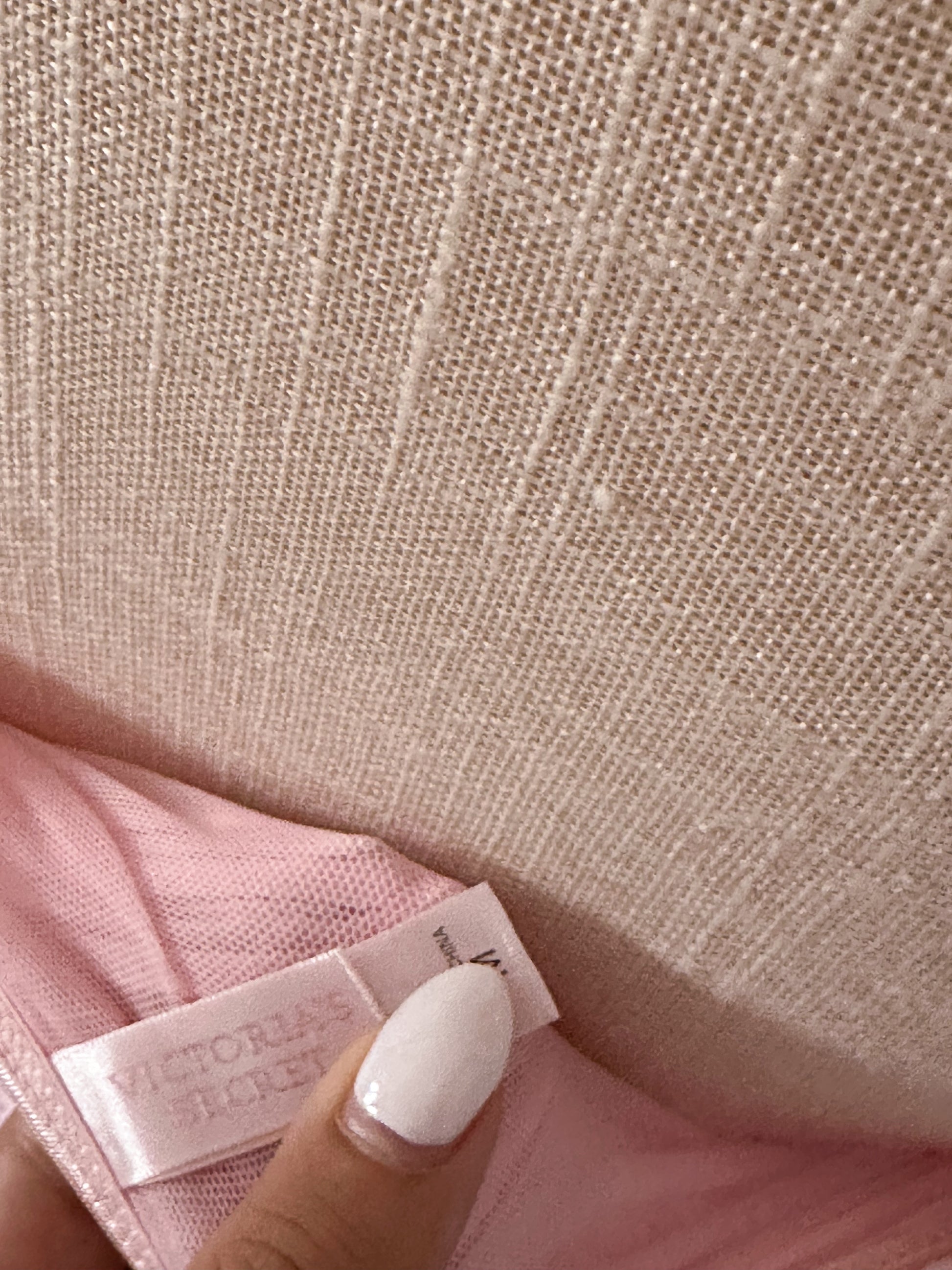 Vintage Victoria's Secret shabby chic pink lace babydoll cami top Size: M