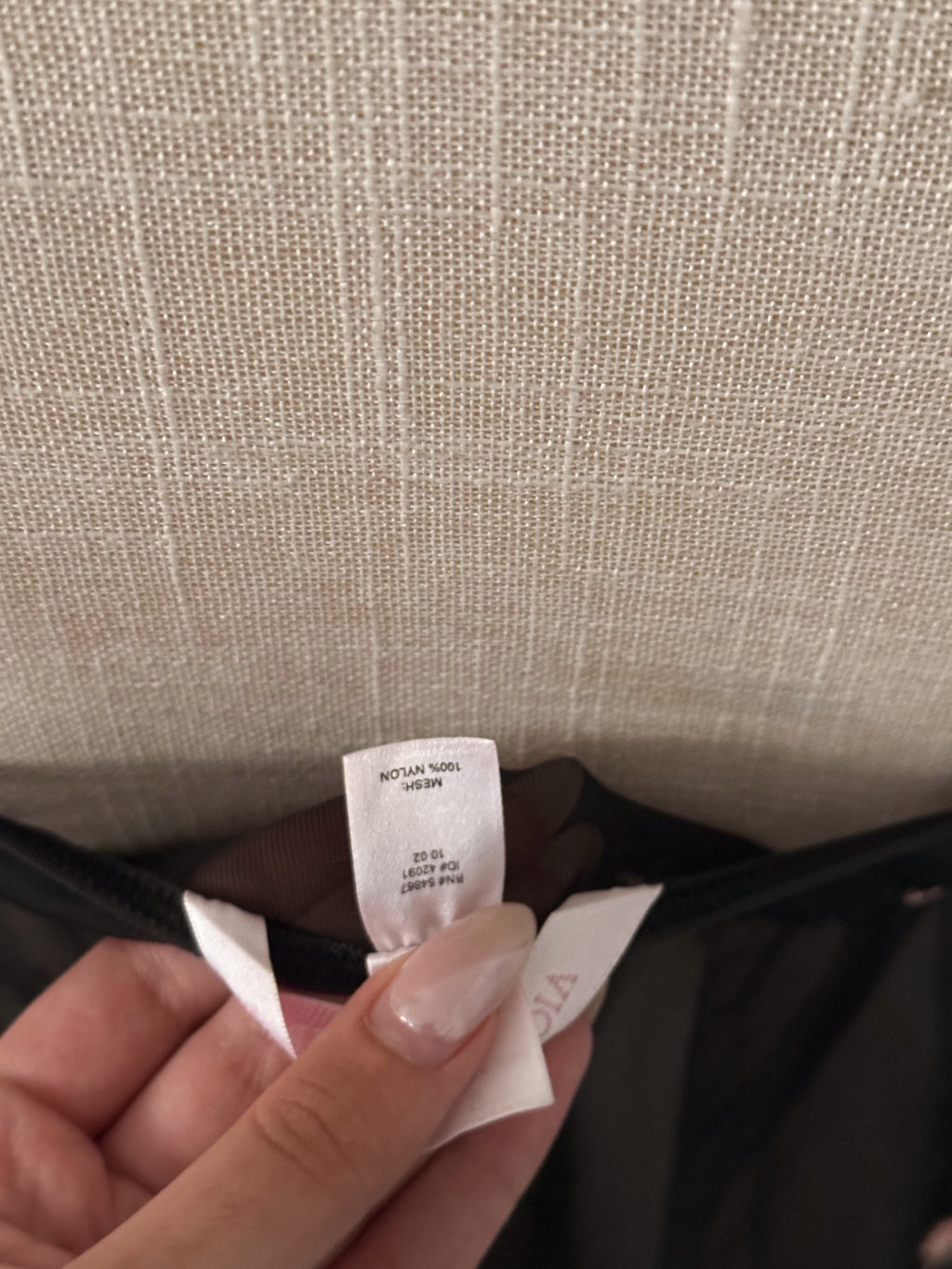 Victoria's Secret black milkmaid slip dress cami top