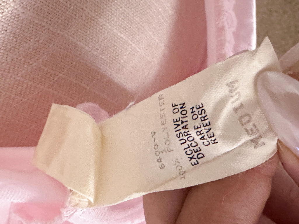 Vintage 1980s Victoria's Secret pink babydoll slip dress