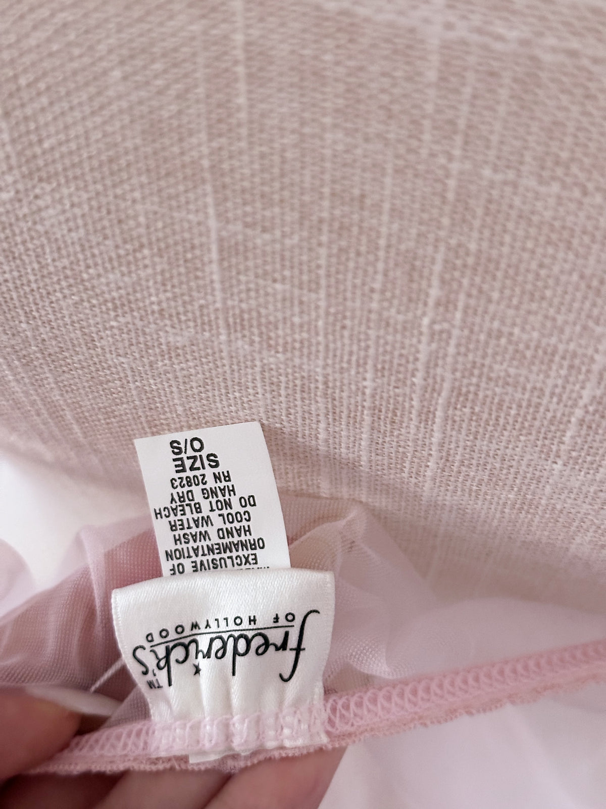 Vintage Fredrick's of Hollywood fembot pink lingerie babydoll size: one size