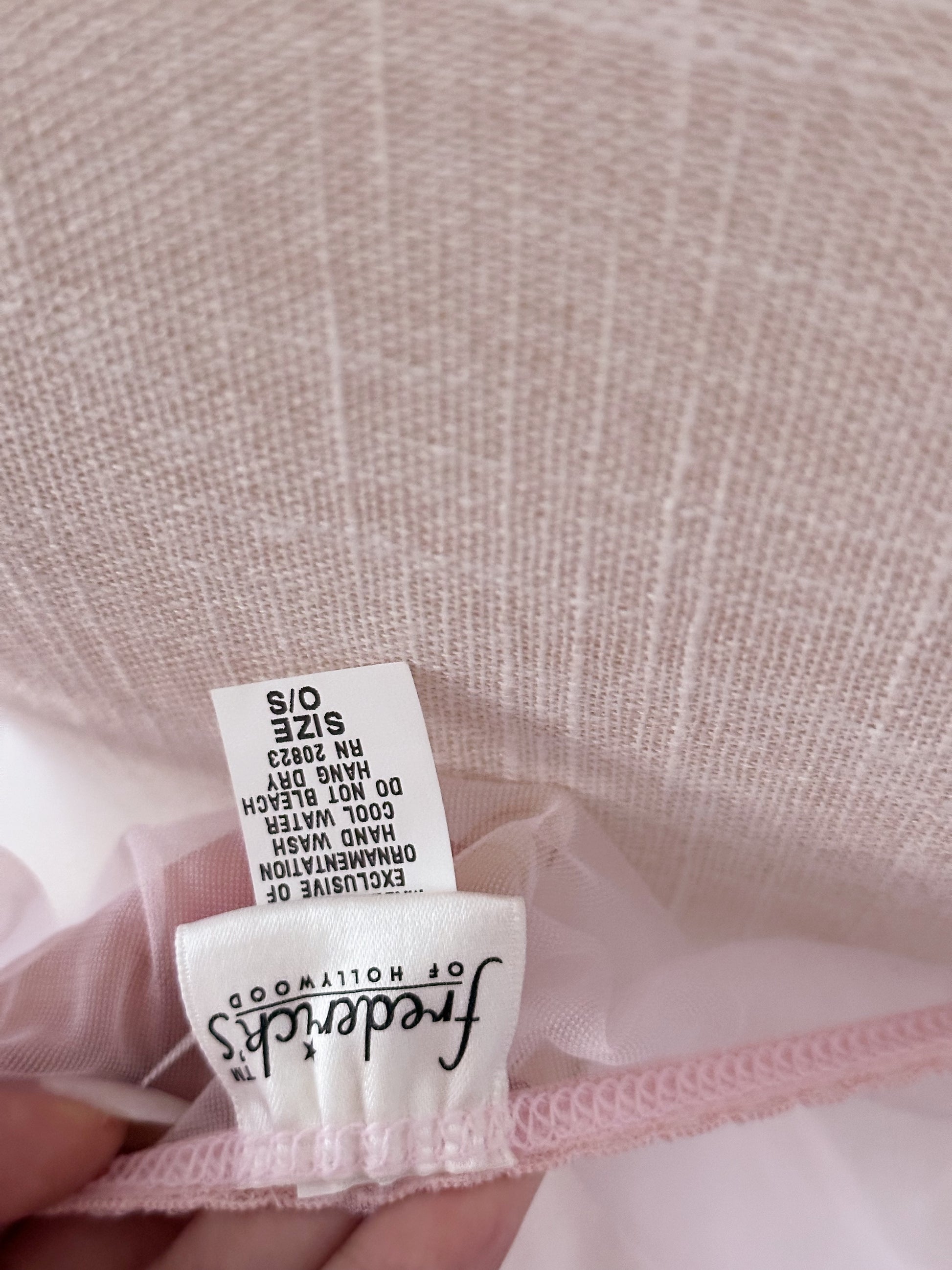 Vintage Fredrick's of Hollywood fembot pink lingerie babydoll size: one size