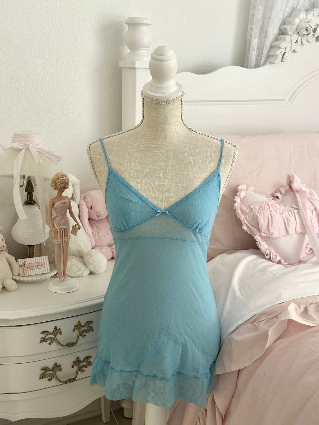 Vintage 2006 Victoria’s Secret Angels Collection Blue Slip Dress Size: S