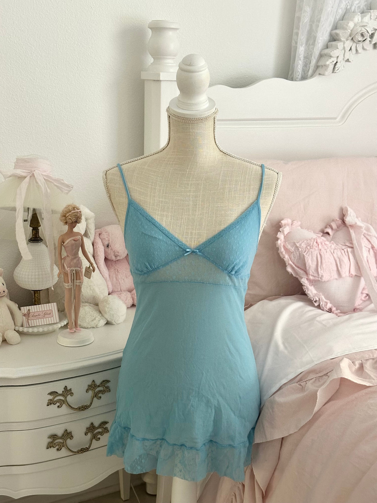 Vintage 2006 Victoria’s Secret Angels Collection Blue Slip Dress Size: S