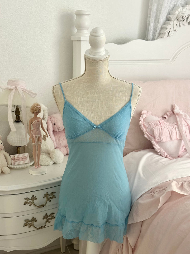 Vintage 2006 Victoria’s Secret Angels Collection Blue Slip Dress Size: S