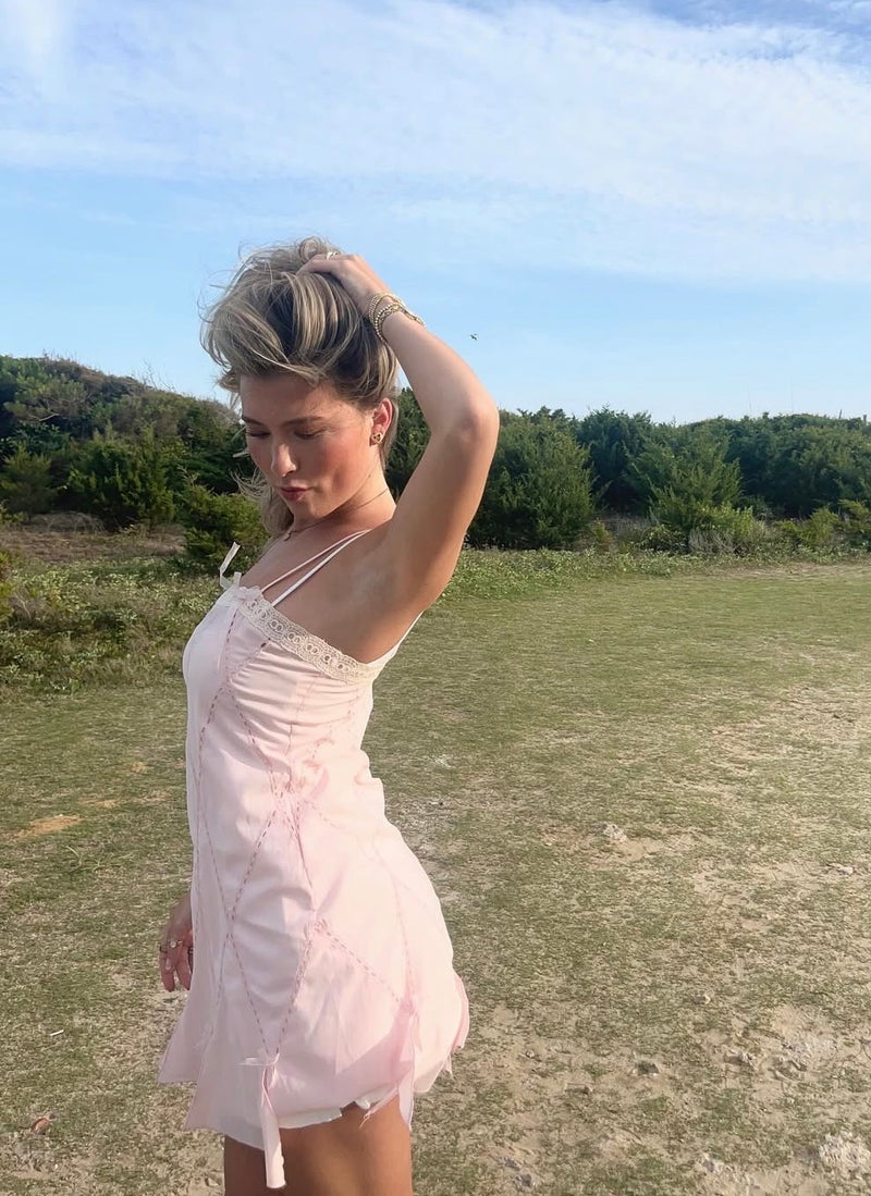 Vintage 2005 Victoria’s Secret Pink Shabby Chic Slip Dress Size: M