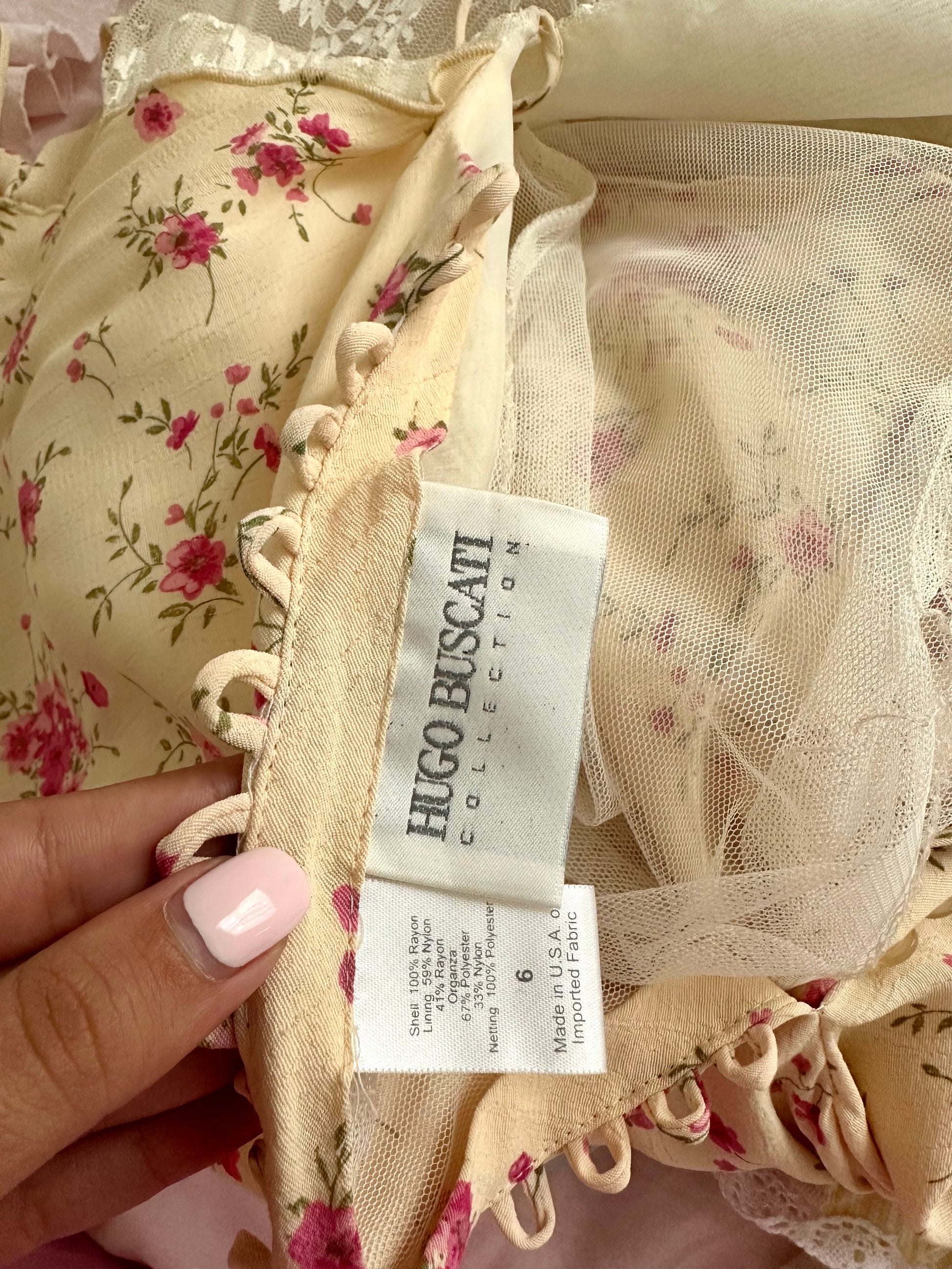 Vintage Victoria’s Secret for Hugo Buscati Archival Slip Dress Size: 6 (Small)