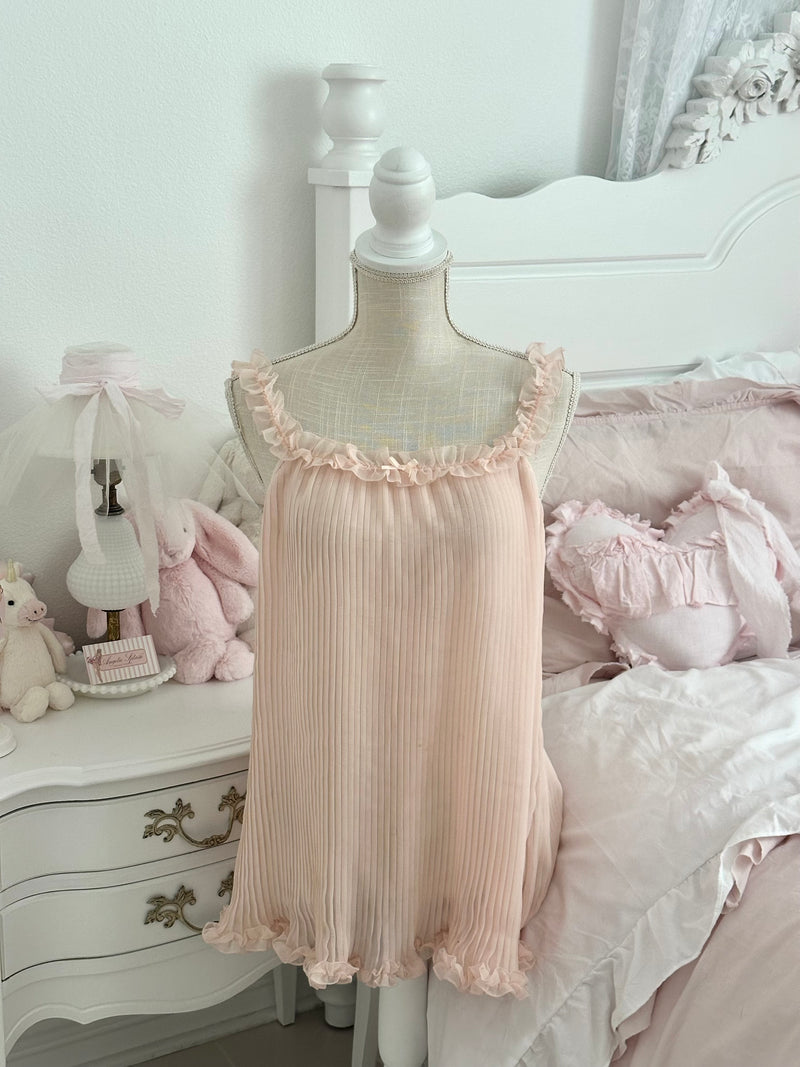 Vintage 2010 Victoria’s Secret Bella Hadid Peach Ruffle Babydoll Dress Size: M