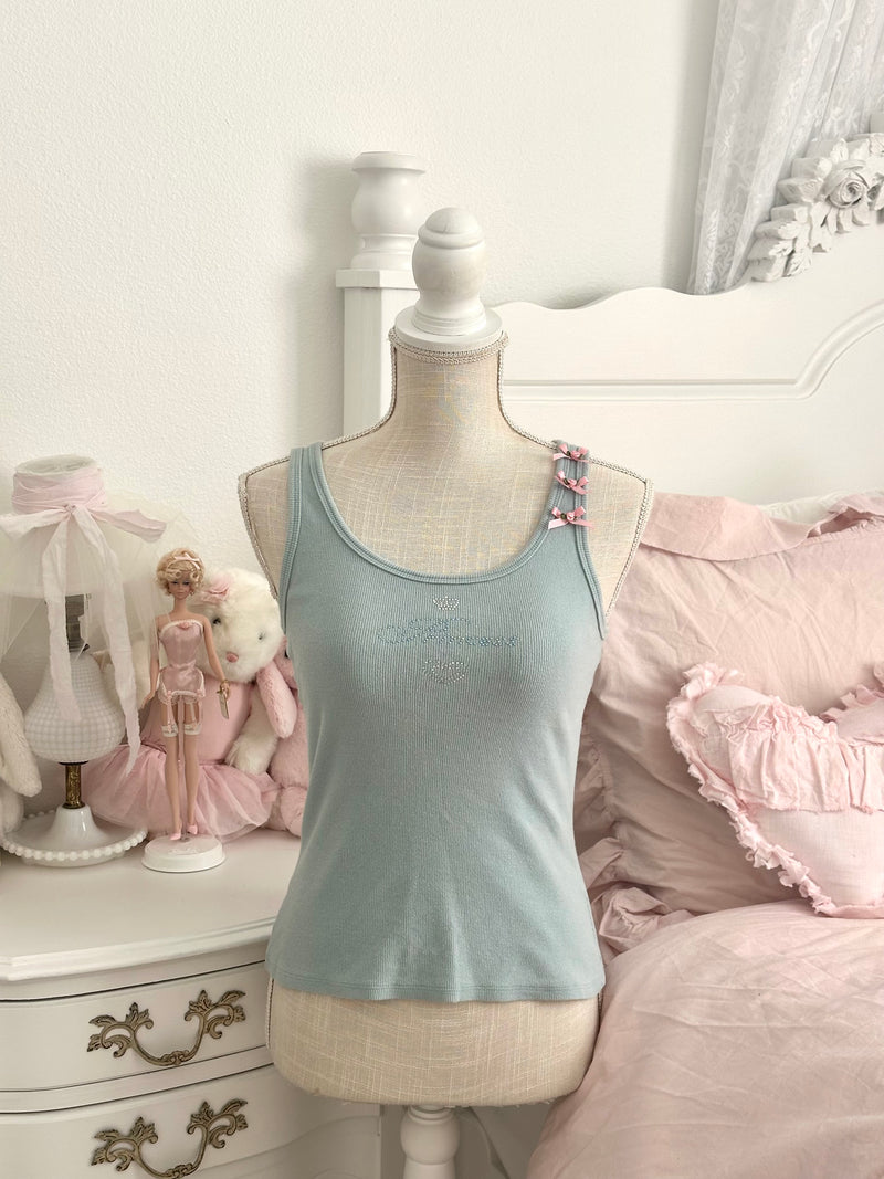 Vintage rare 2003 Victoria’s Secret Rhinestone “Princess” Tank Top Size S