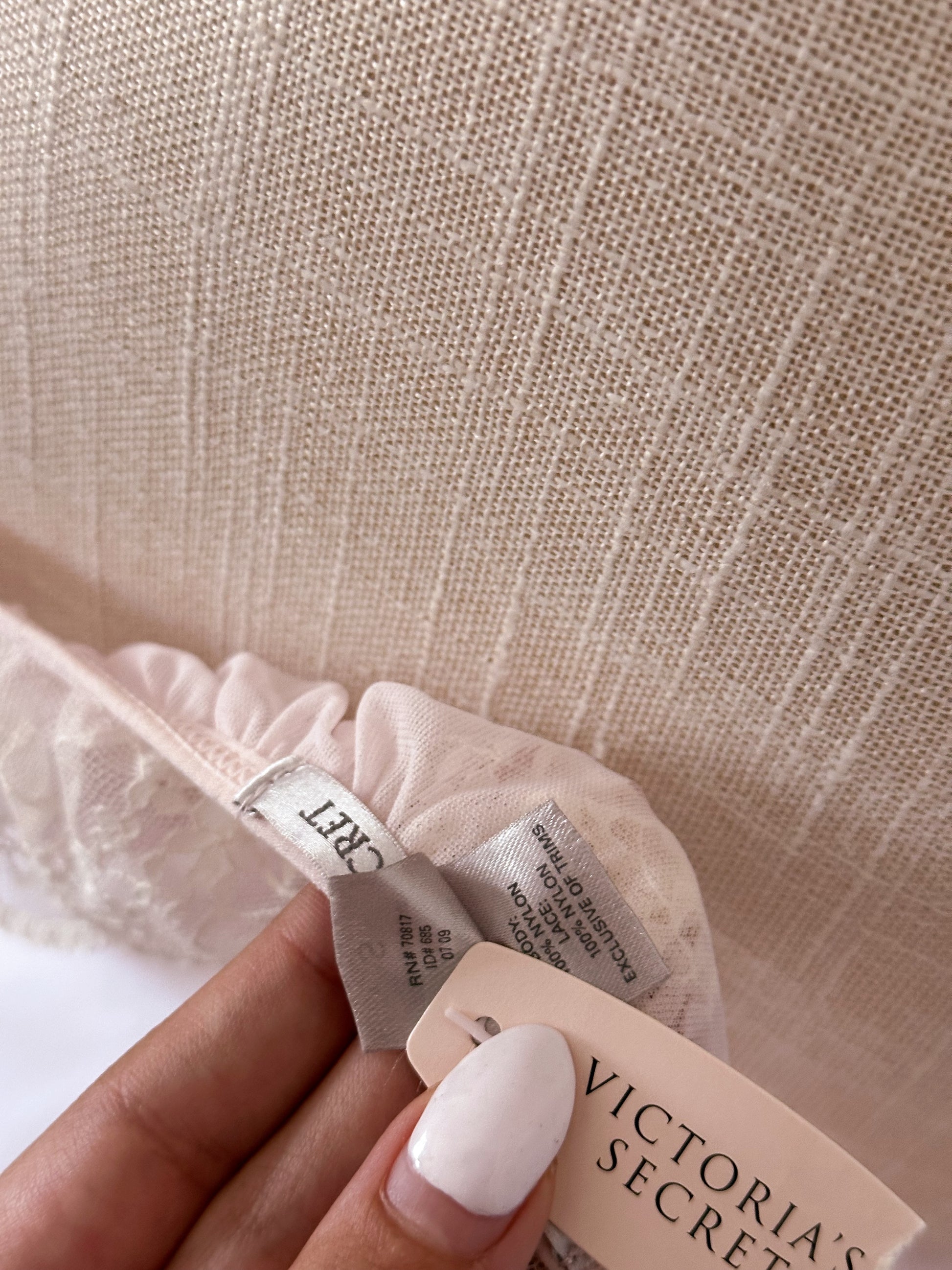 Victoria's Secret Vintage pink sheer babydoll top size: S