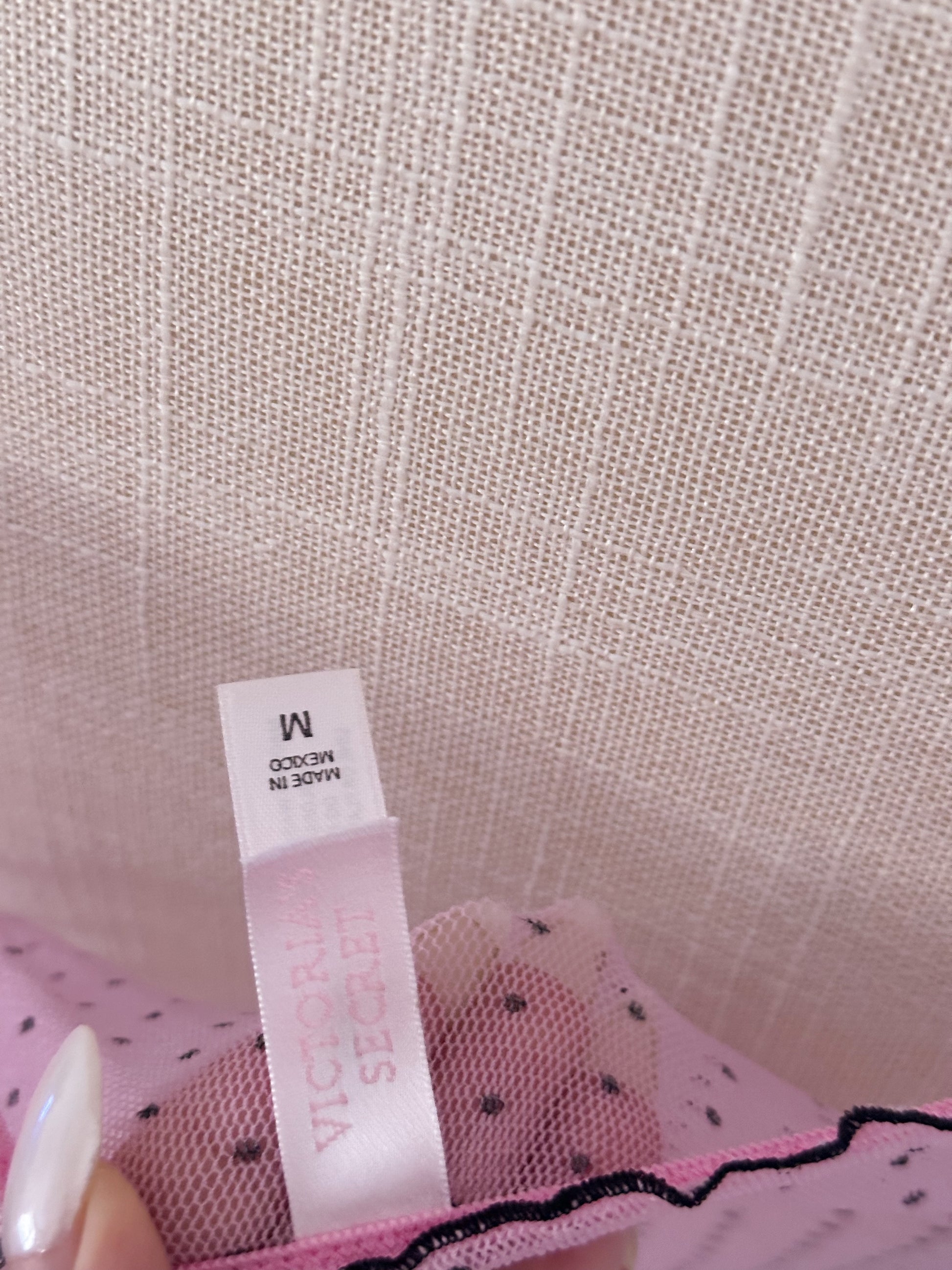 Vintage Victoria's Secret pink sheer Cami size: M