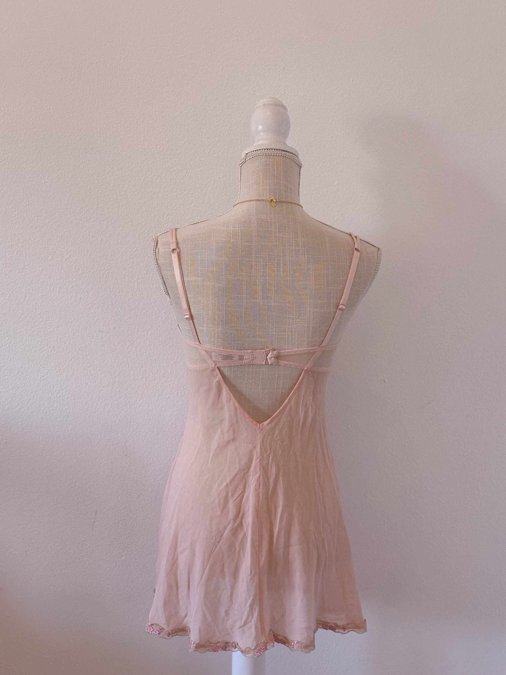 Vintage Victoria's Secret 1990s floral babydoll slip dress size: 34 B