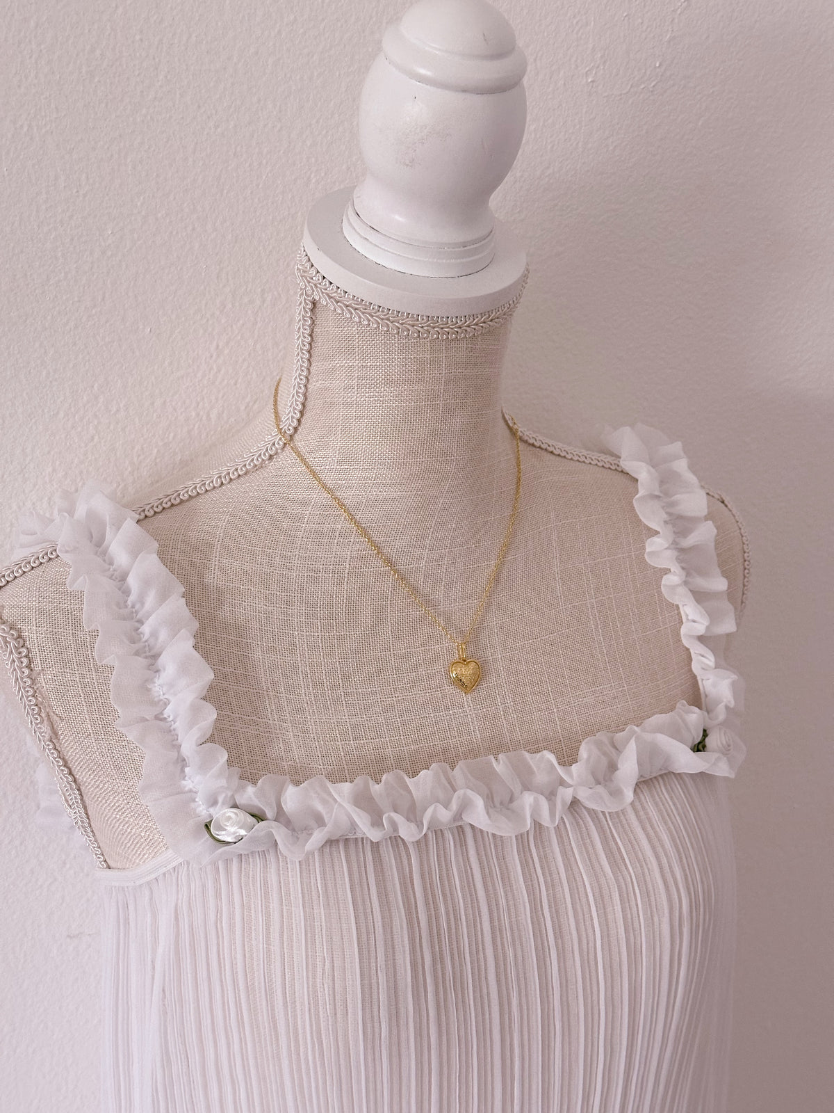 Vintage Victoria's Secret Sabrina Carpenter white babydoll slip dress